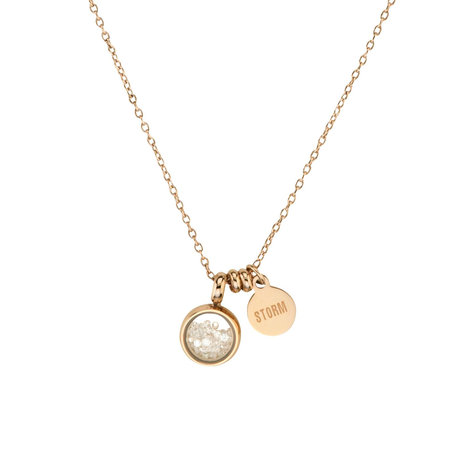 Storm Rose Gold Mimi Necklace in Metallic | Lyst