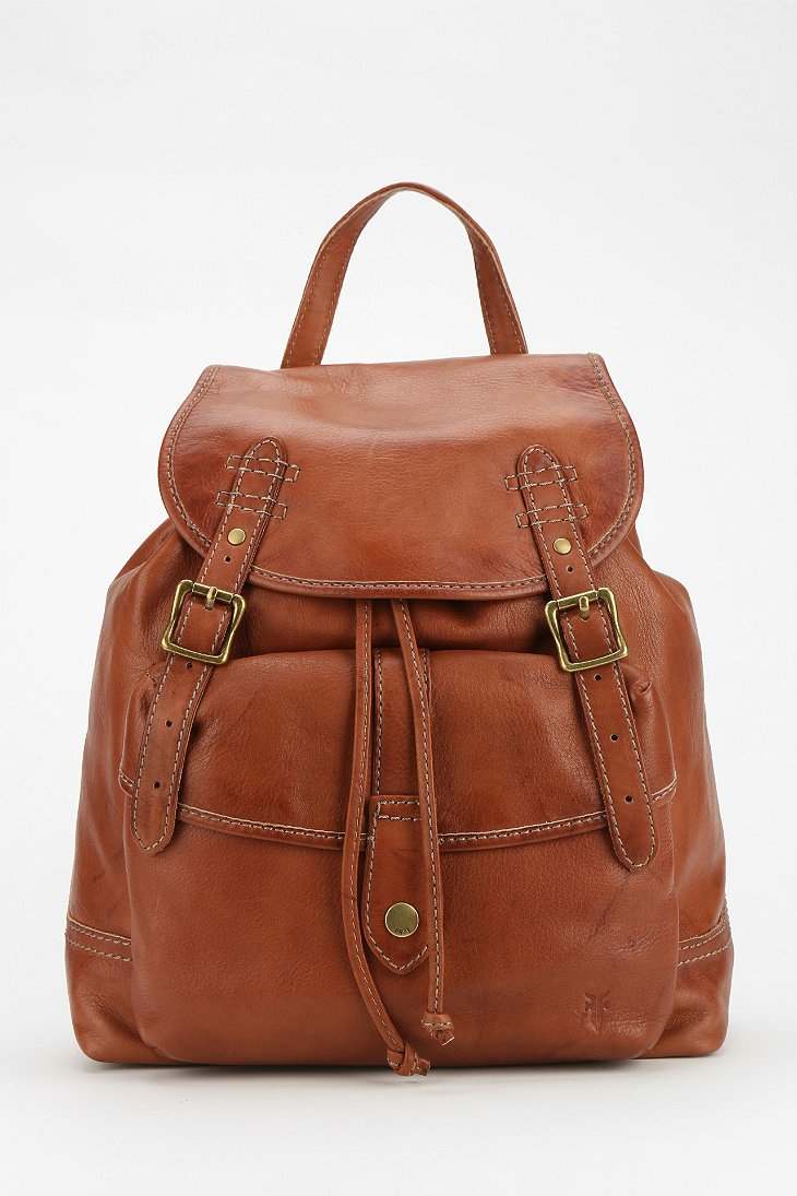 Lyst Urban Outfitters Frye Leather Campus Backpack in Brown