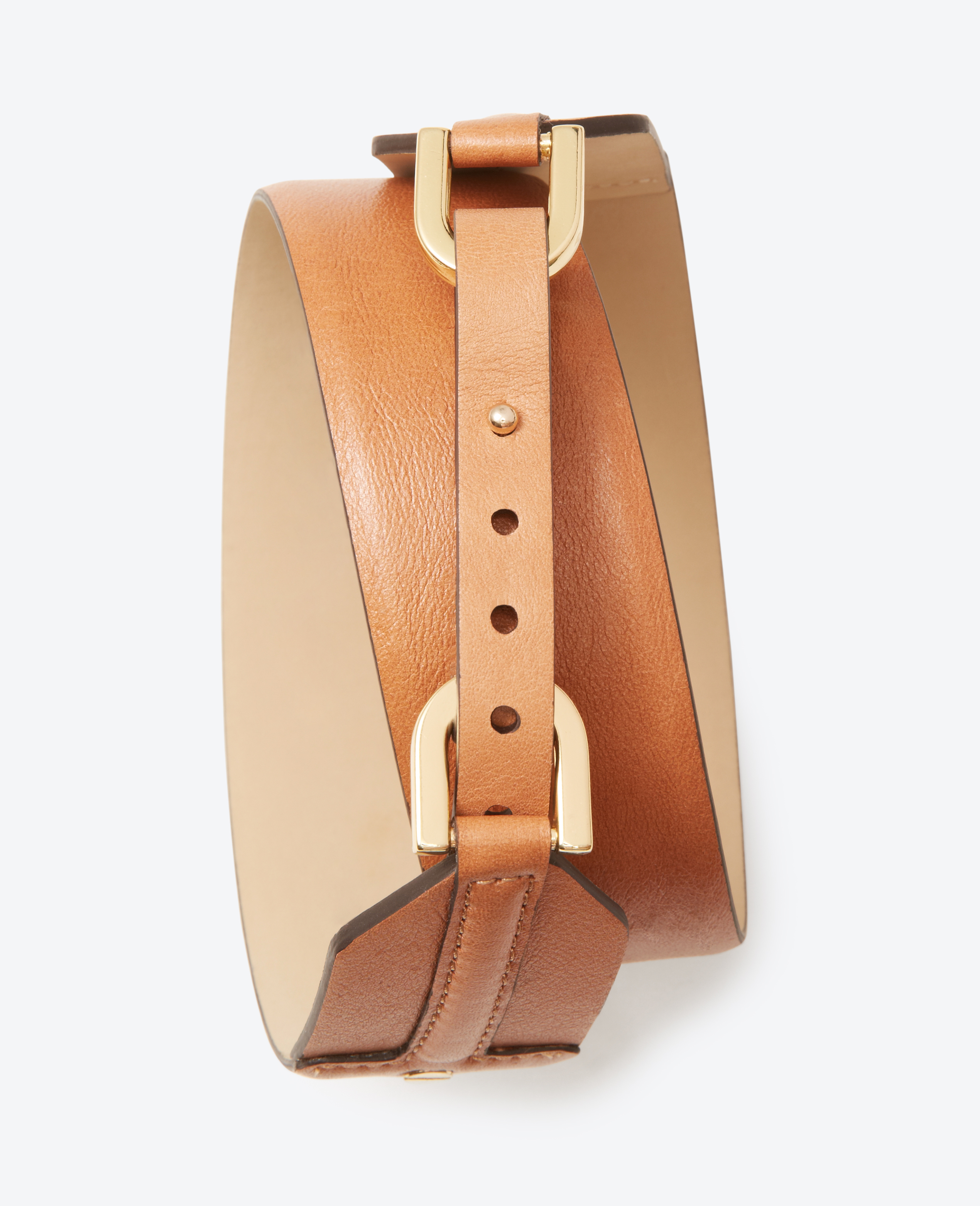 prada orange exotic leathers belt  