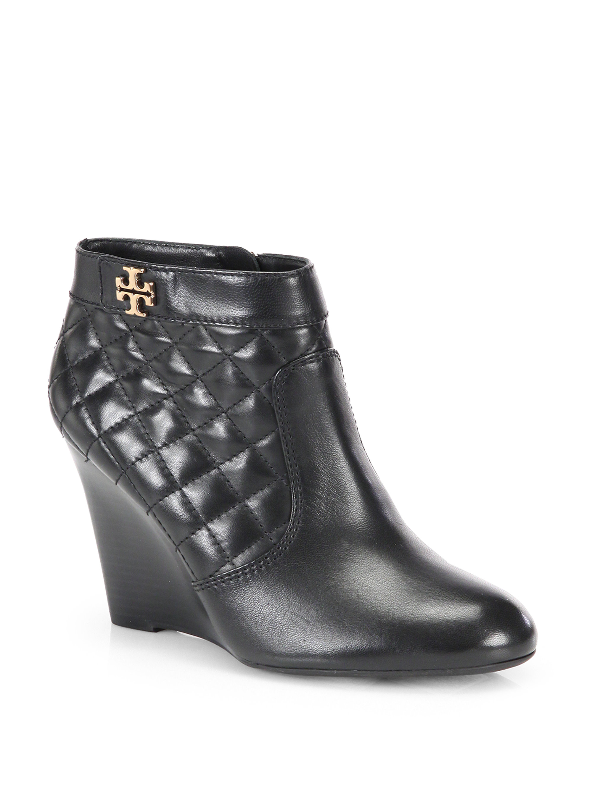tory burch quilted wedge