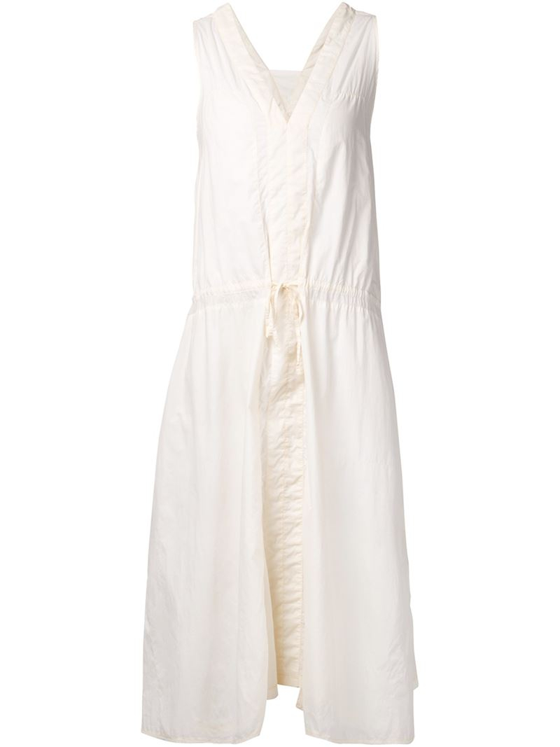 Lyst - Henrik Vibskov Sleeveless Waist Tie Dress in White