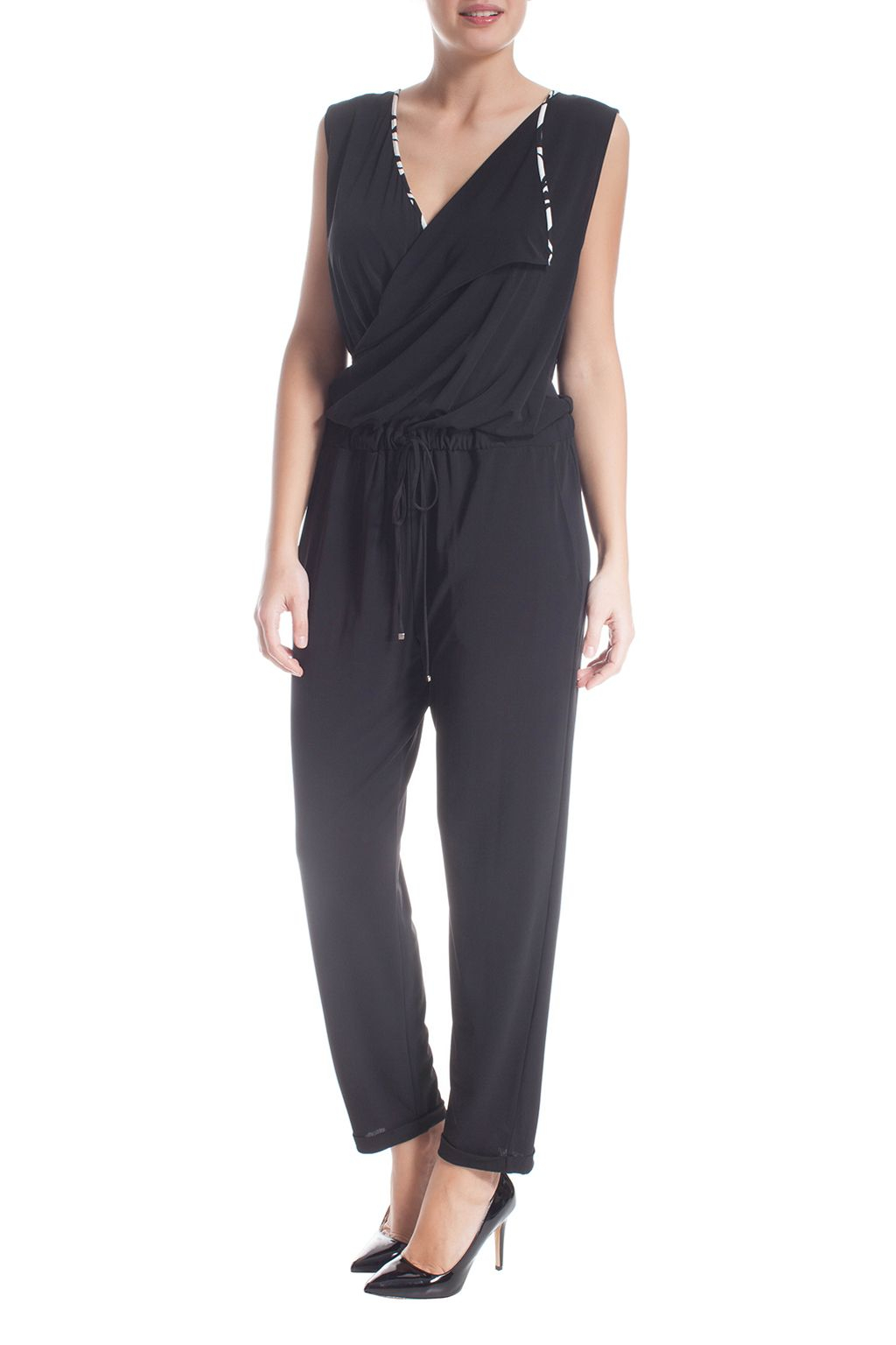 Elena Miro' Plus Size Elegant Jumpsuit in Black | Lyst