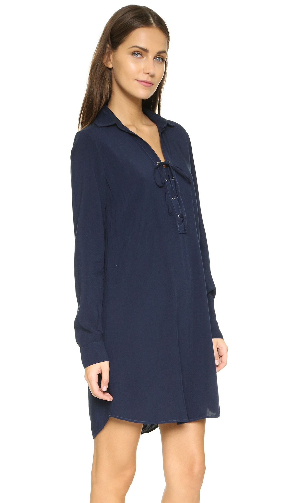 Splendid Lace Up Tunic Dress | SHOPBOP