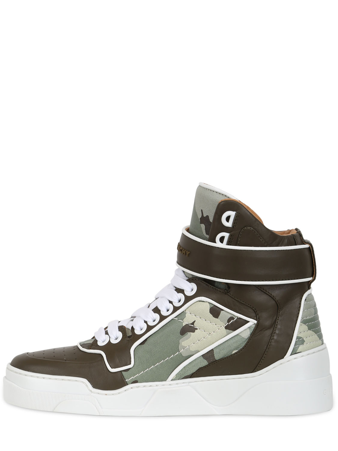 Lyst - Givenchy Camo Suede Leather High Top Sneakers in Brown for Men
