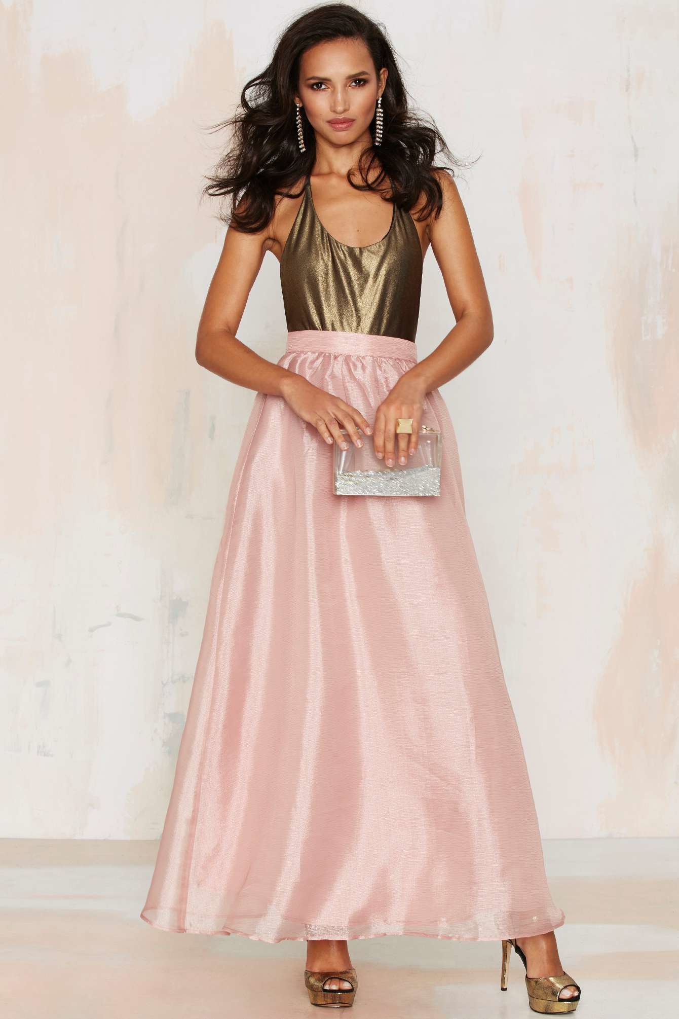 Pink Maxi Skirts Photo Album - Watch Out, There's a Clothes About