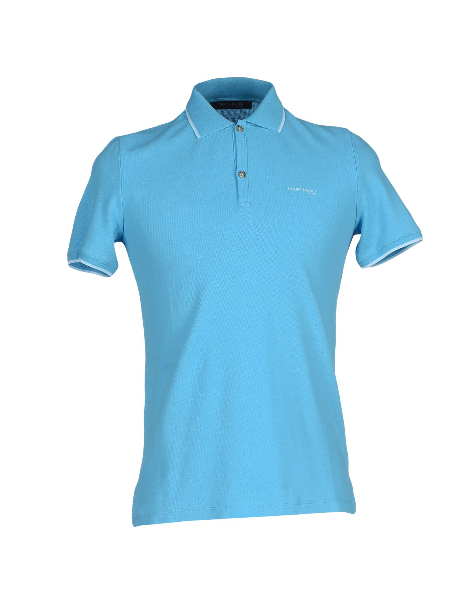 Guess Polo Shirt in Blue for Men - Lyst
