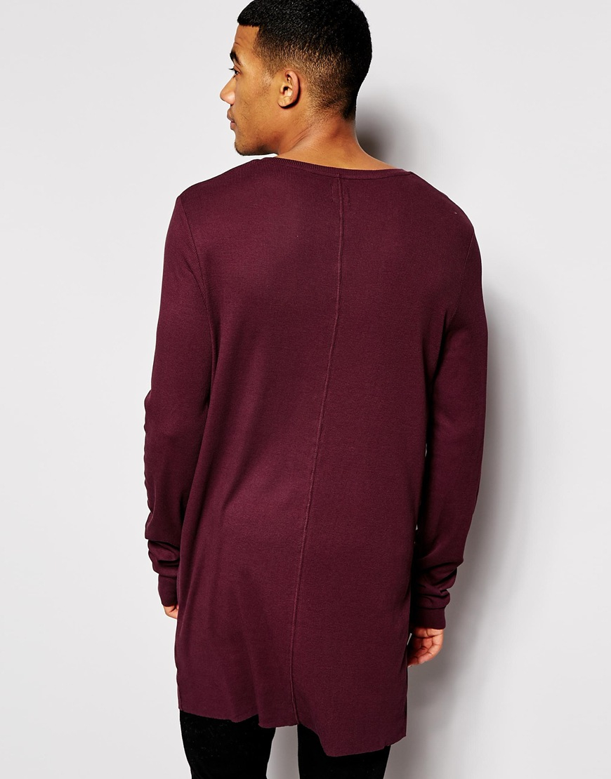 purple long sleeve shirt men's