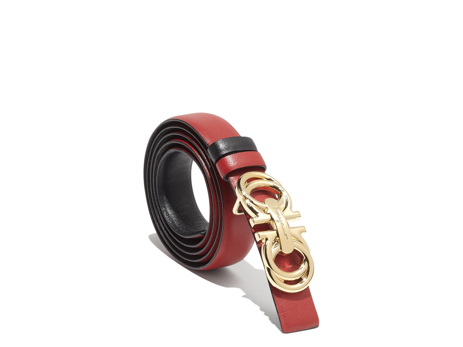 mens red ferragamo belt
