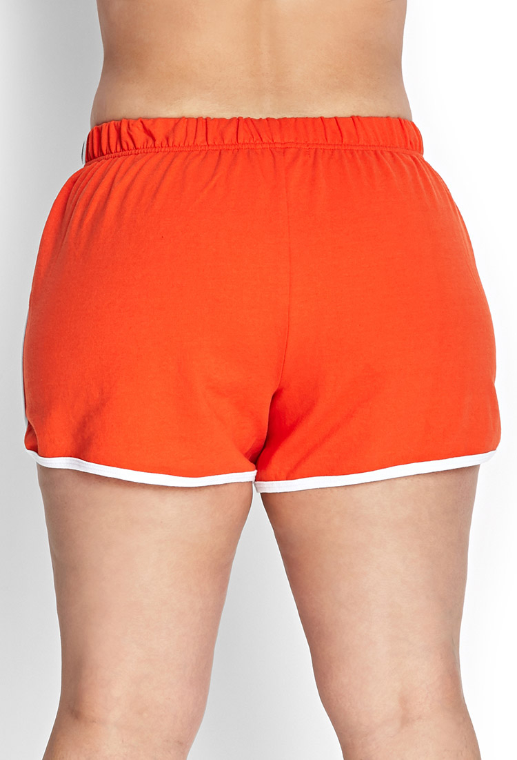 Product Description A pair of knit dolphin shorts featuring a smocked waist with a self-tie drawstring, a contrast bottom hem, and contrast piping on the sides. Find this Pin and more on Lounge and Workout Clothes by Amy Sanders. Product Name:High-Rise Cuffed Woven Shorts.