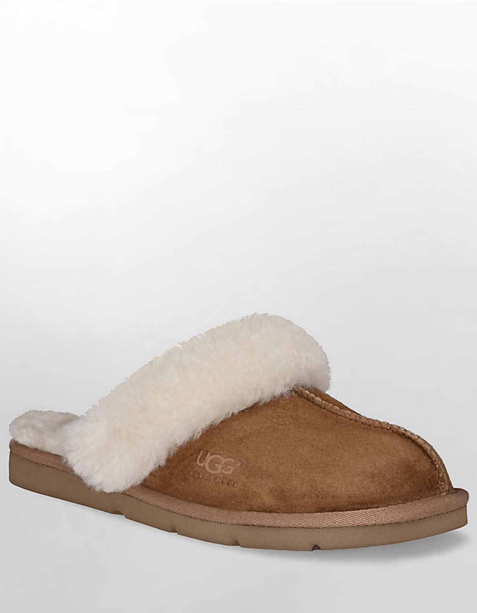 shearling lined slippers ugg cozy ii shearling lined suede slippers in brown lyst shearling lined slippers ugg cozy ii shearling lined suede slippers in brown lyst