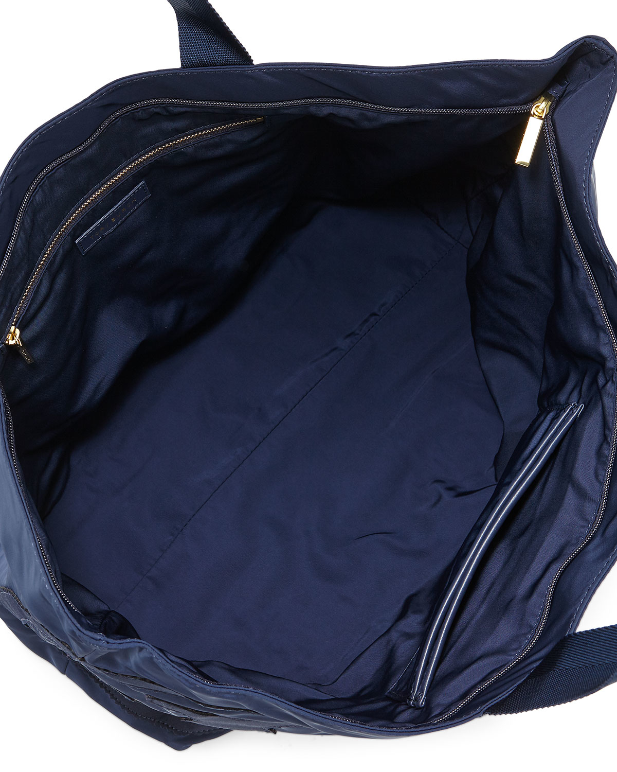 Tory burch Penn Nylon Logo Zip Tote Bag in Blue | Lyst