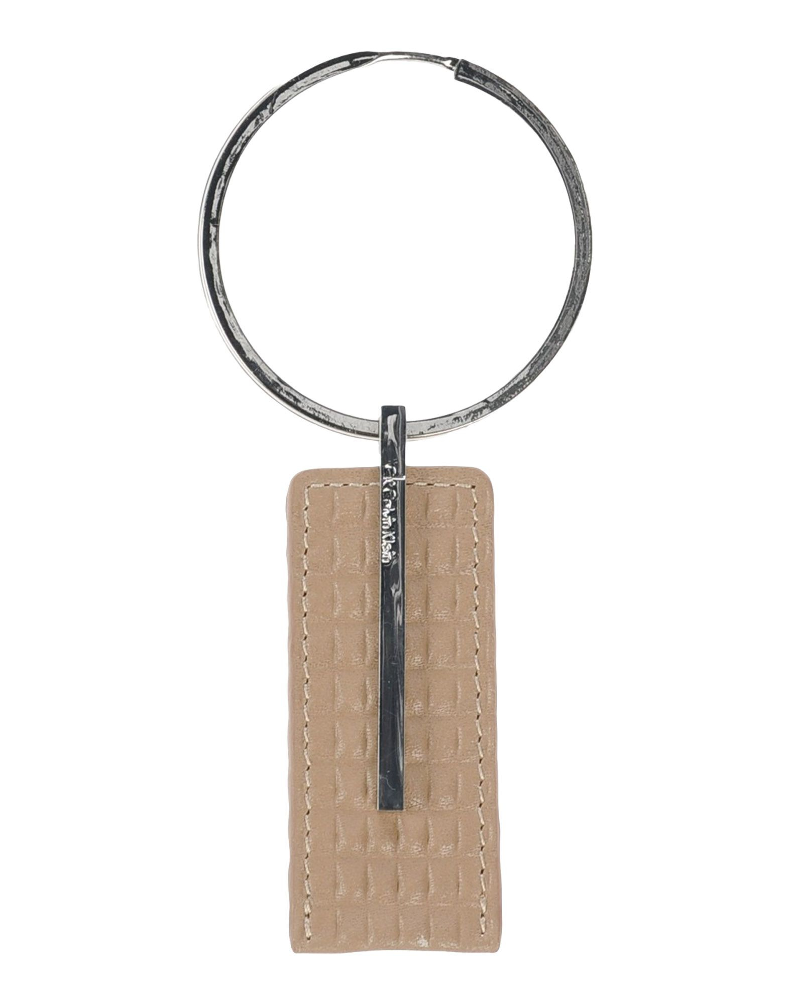 Ck Calvin Klein Key Ring in Beige | Lyst