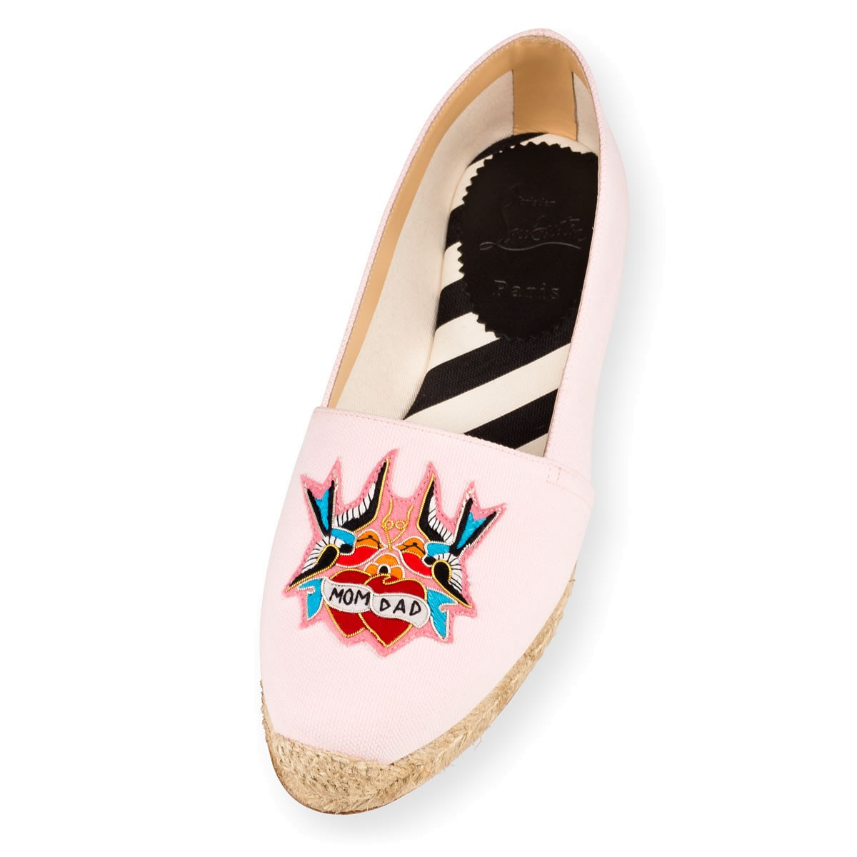 Christian louboutin Mom And Dad Women\u0026#39;s Flat in Pink | Lyst