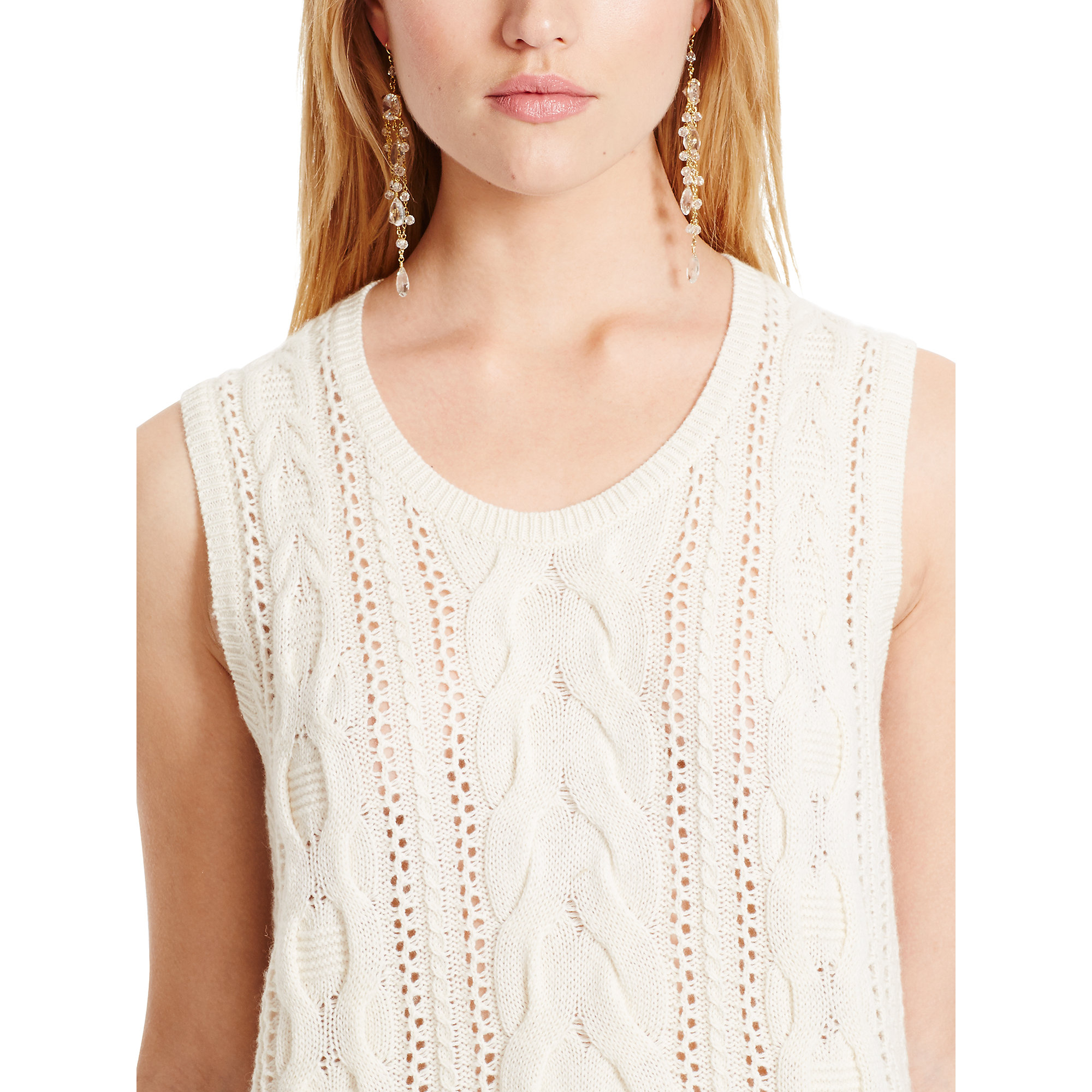 Polo Ralph Lauren Denim Women S Natural Cotton Cable Knit Sweater Polo Ralph Lauren Denim Women S Natural Cotton Cable Knit Sweater