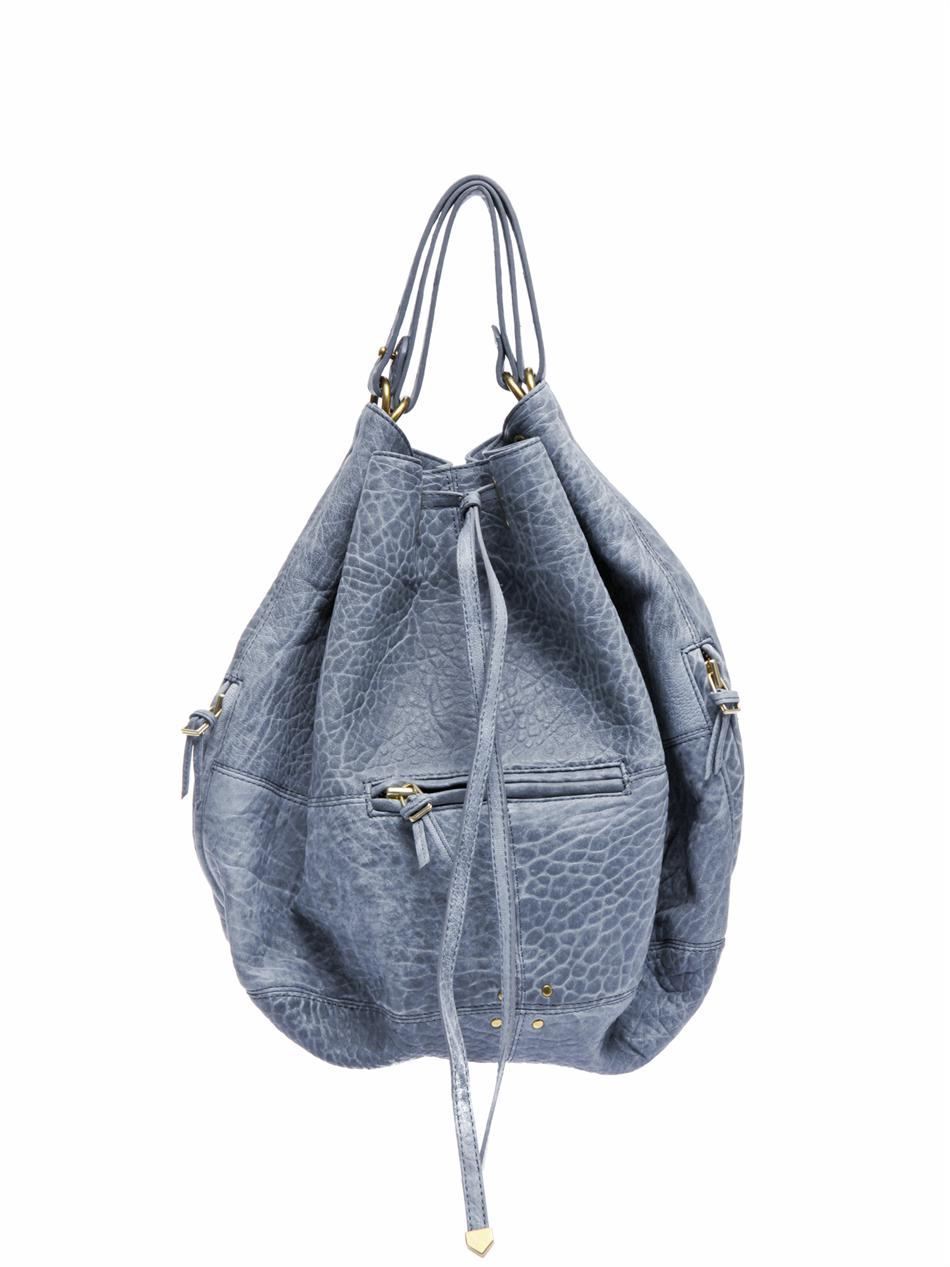 Lyst - Jérôme dreyfuss Alain Punk Leather Shoulder Bag in Blue