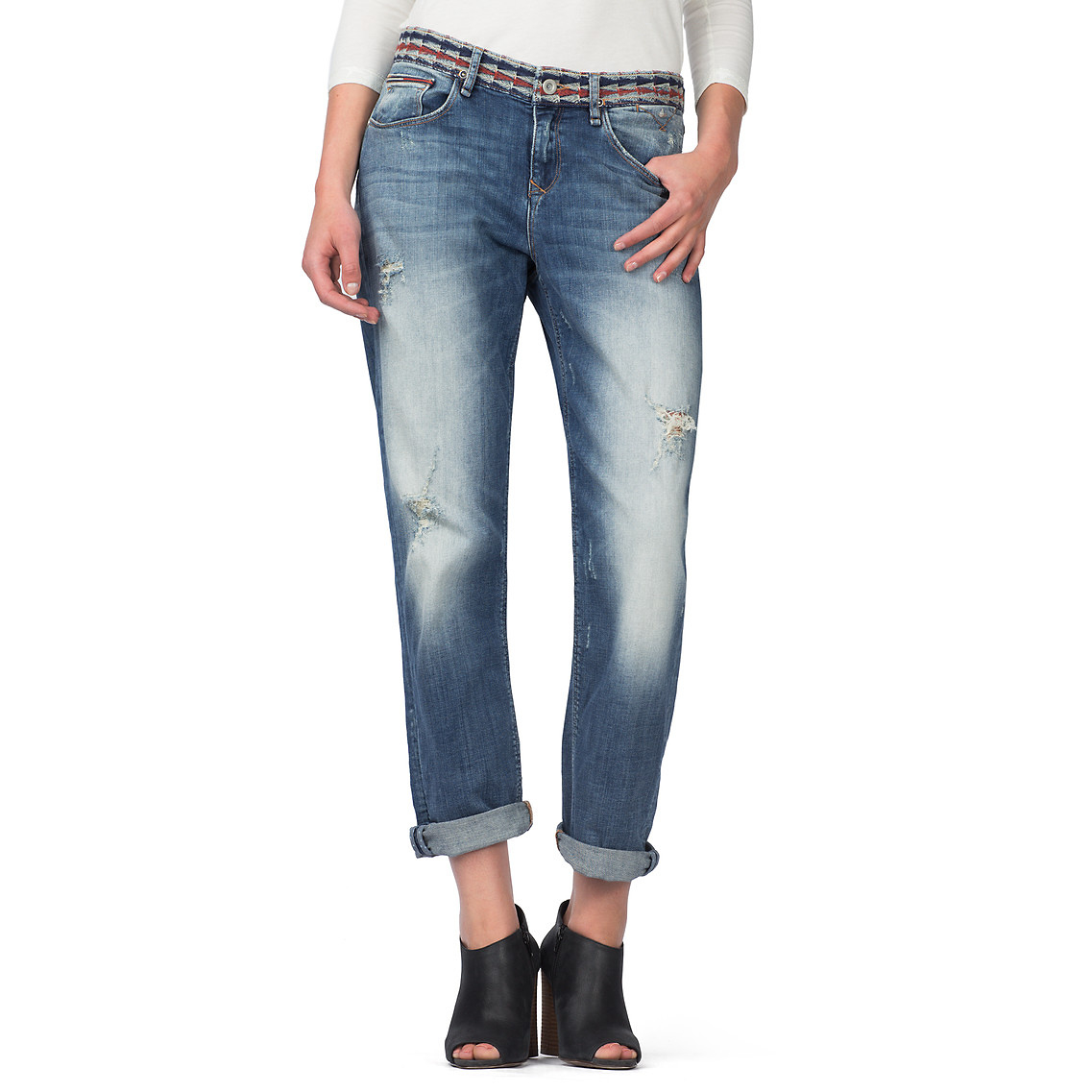 Tommy hilfiger Carrie Boyfriend Jeans in Blue | Lyst