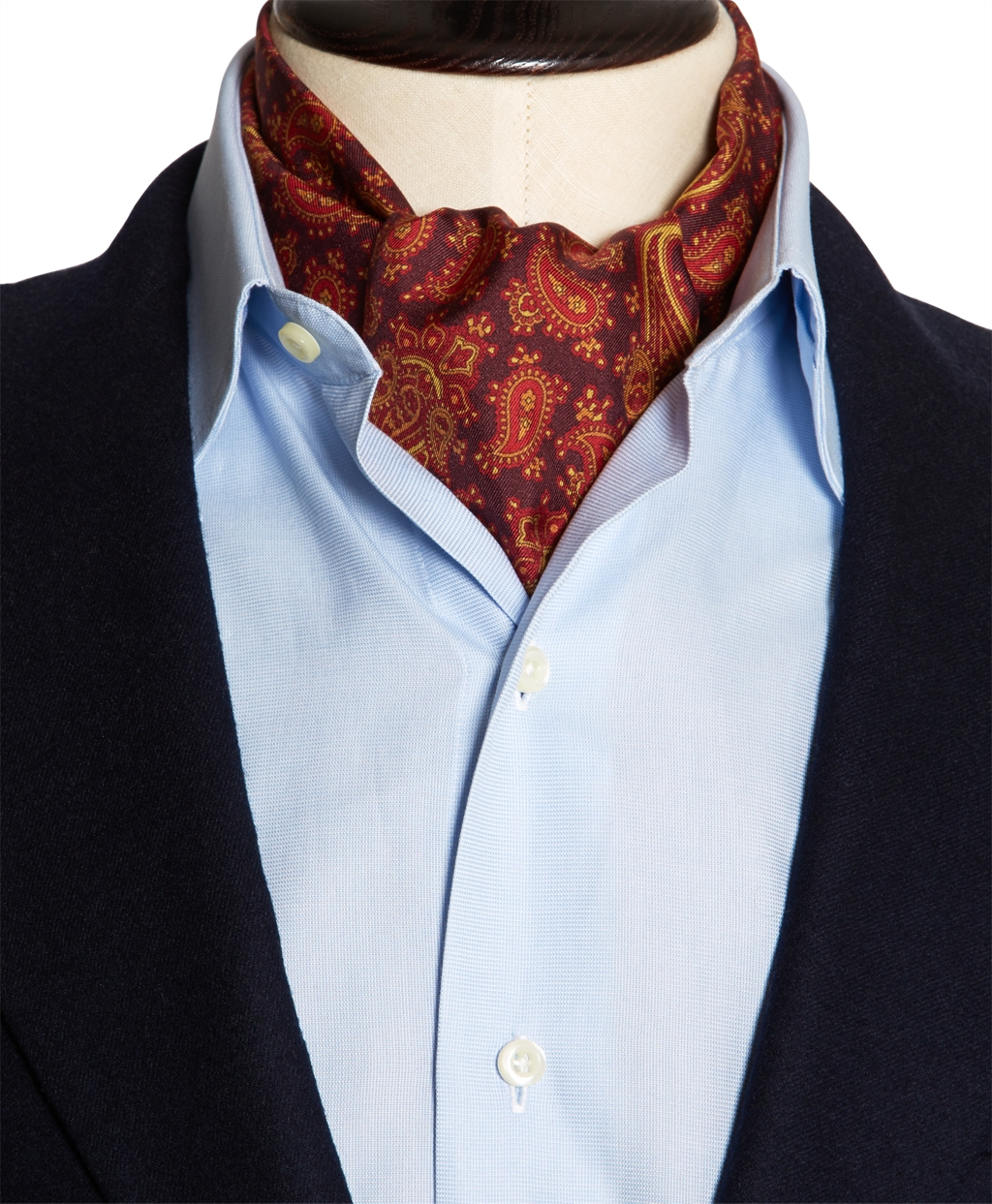 Brooks brothers Foulard Silk Cravat in Red for Men | Lyst