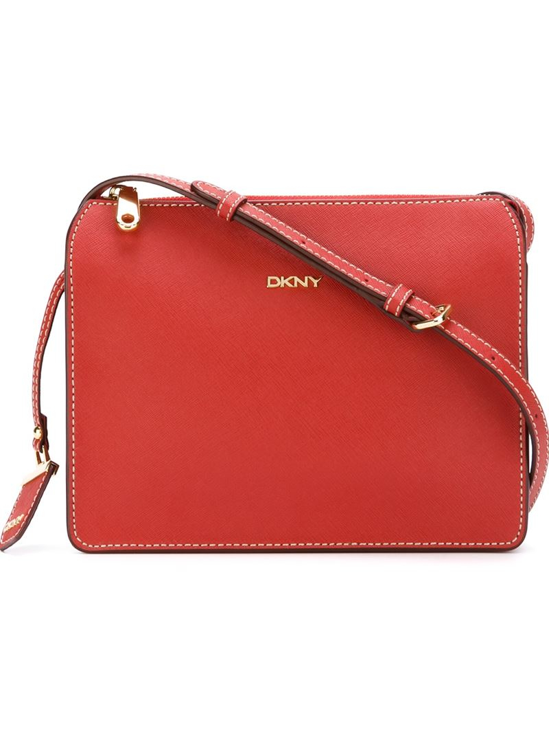 Lyst Dkny Square Crossbody Bag In Red Gallery