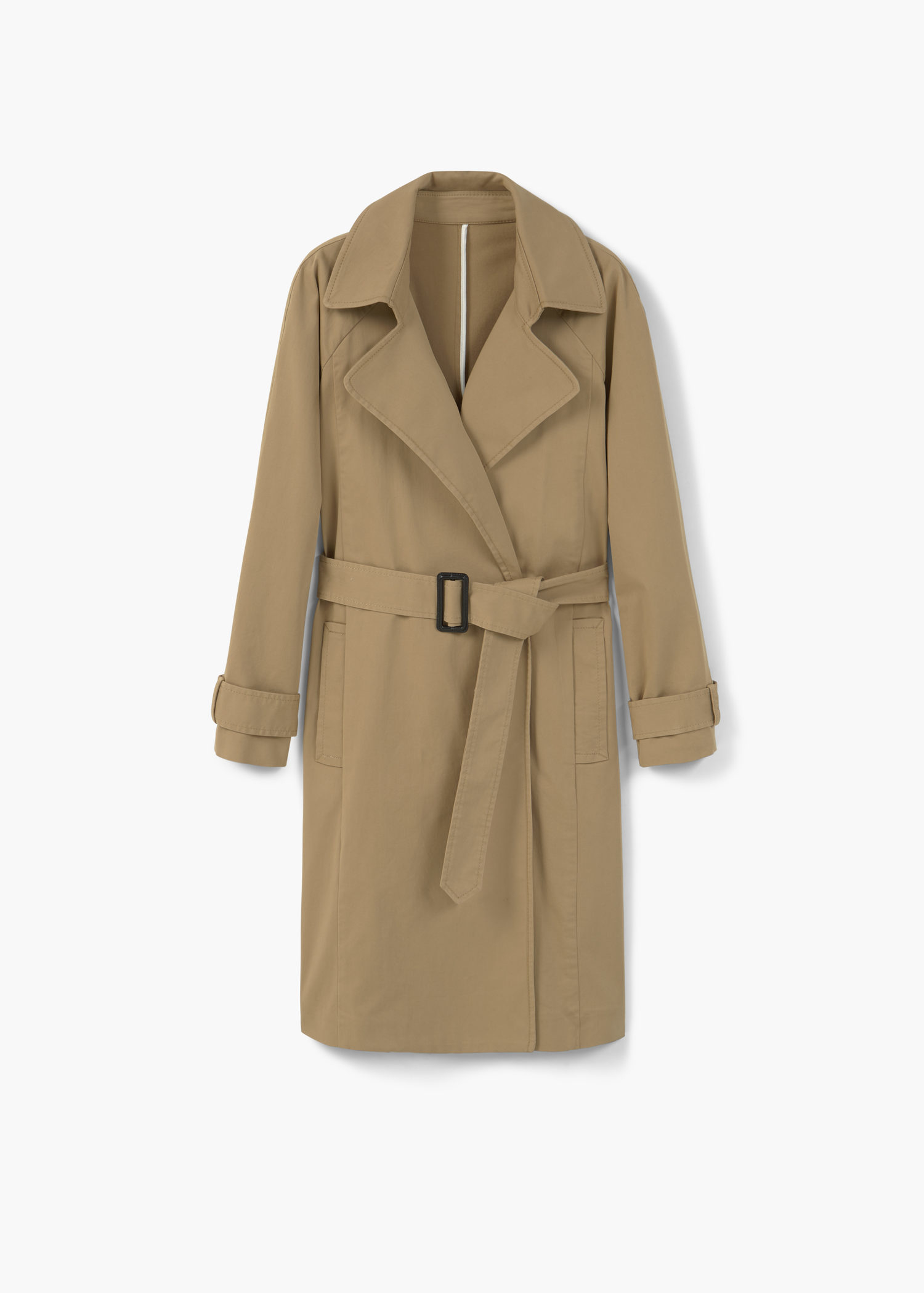 Lyst - Mango Classic Cotton Trench Coat in Natural