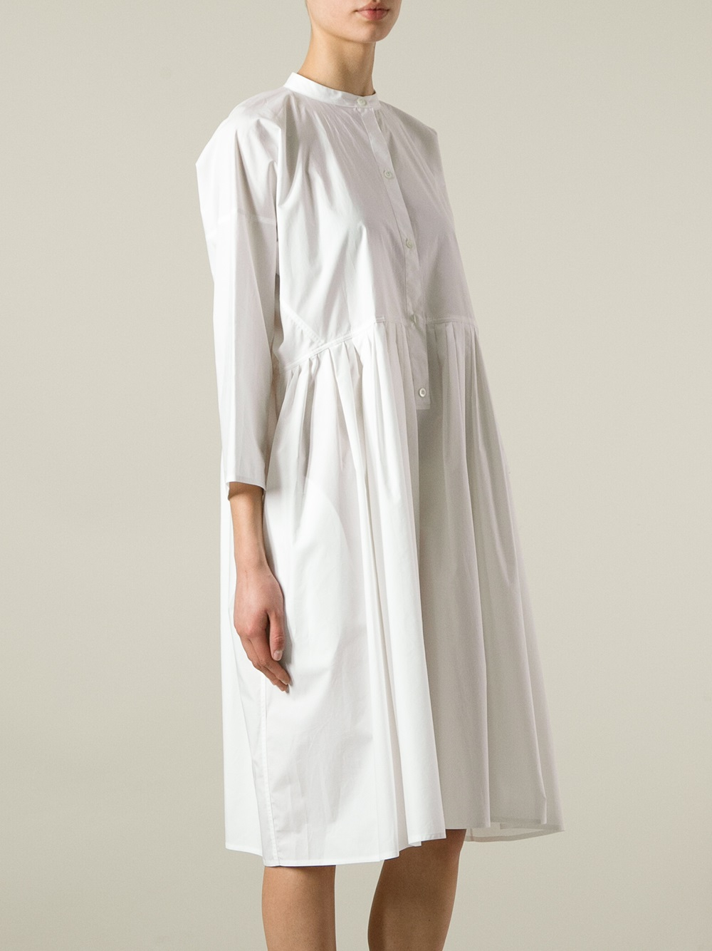 Lyst - Sofie D'Hoore `Doksy` Empire Line Dress in White
