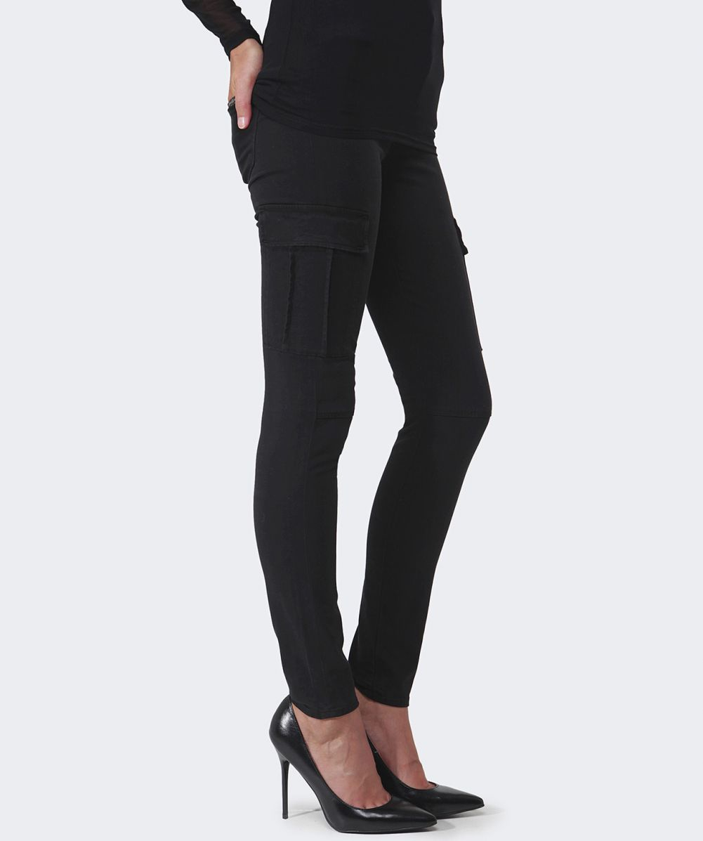 black cargo pants skinny