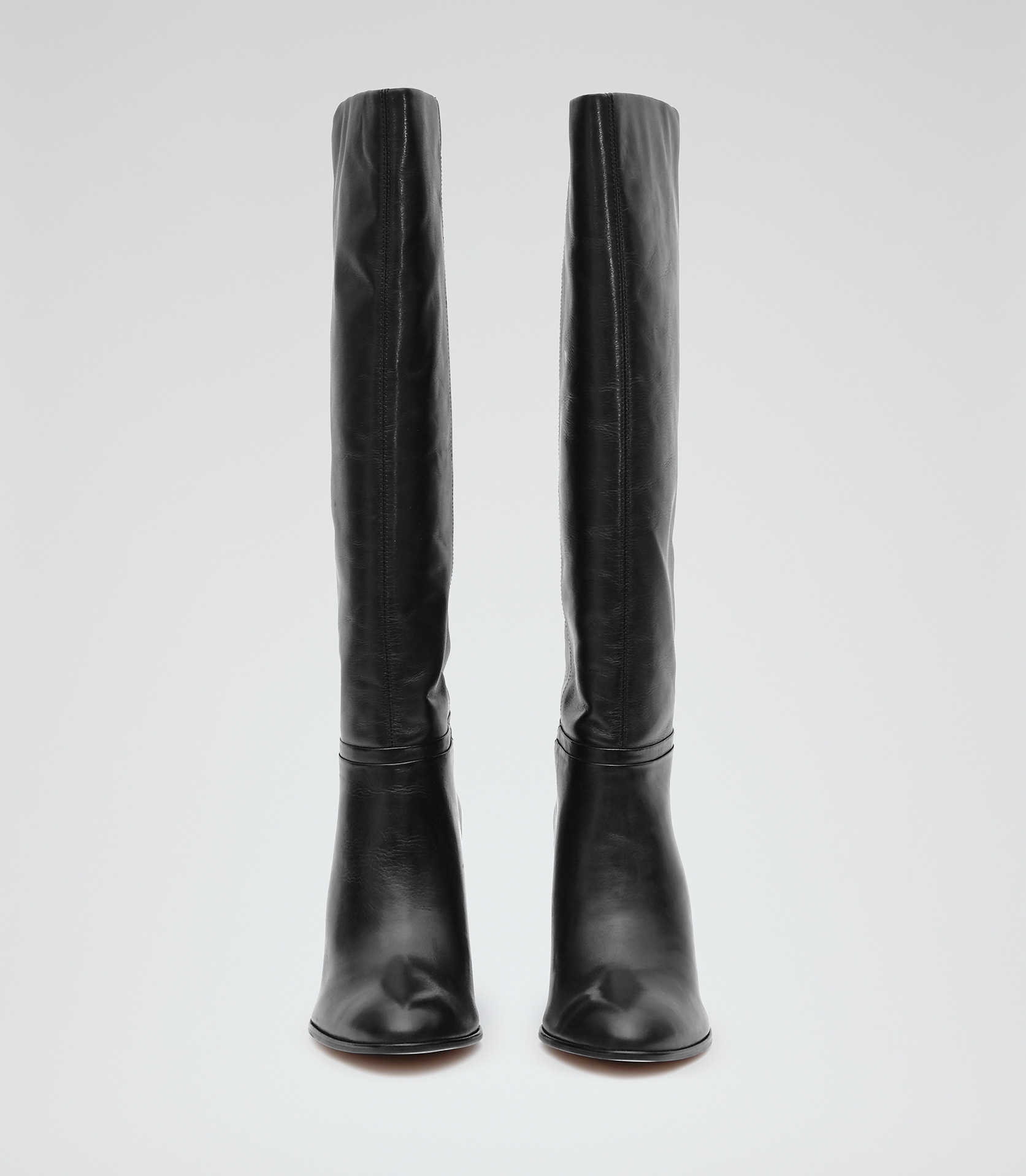 Reiss Andi Knee-high Leather Boots in Black - Lyst