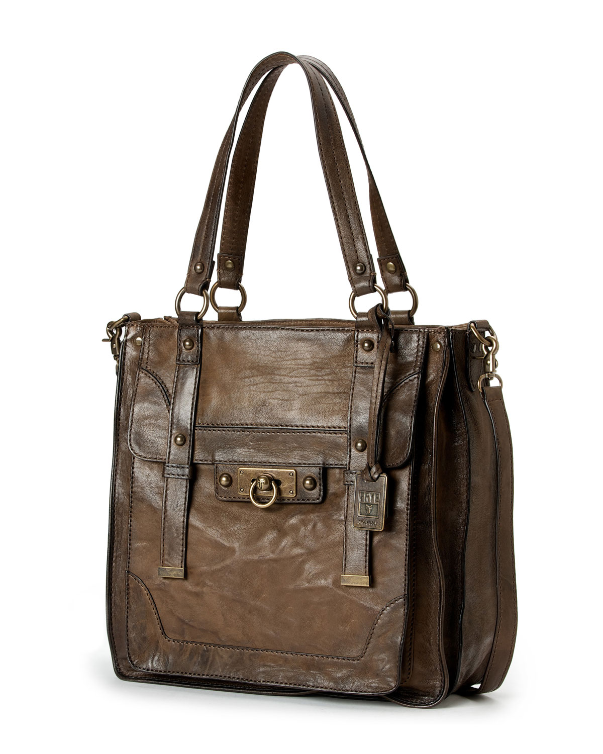 Lyst - Frye Cameron Antiqued Leather Tote Bag Olive in Brown