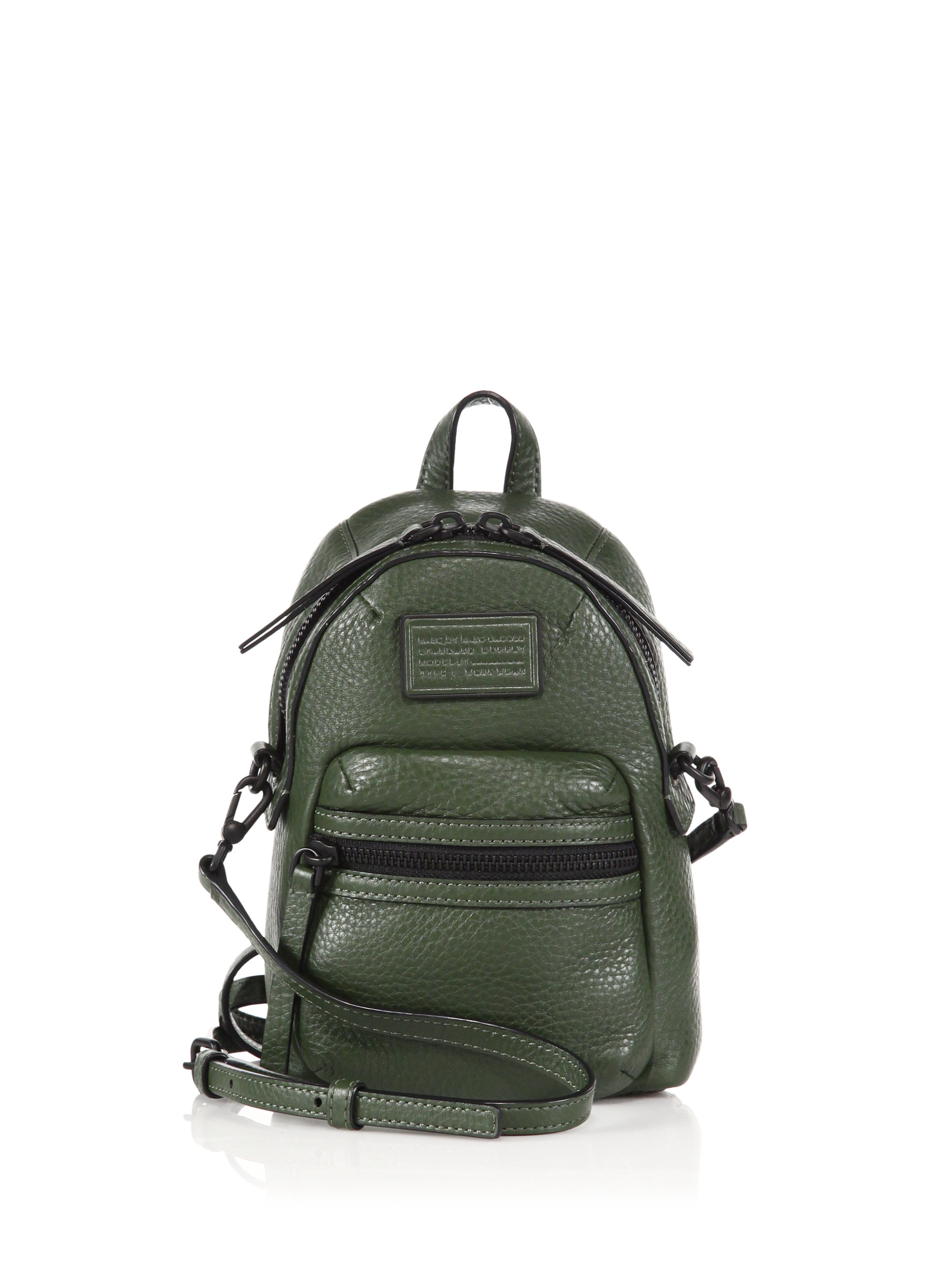 Marc by marc jacobs Domo Biker Mini Leather Backpack in Green | Lyst