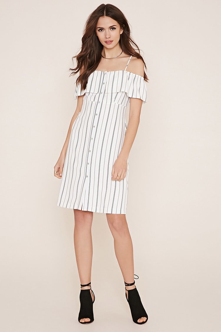 Lyst Forever 21 Contemporary Striped Dress In White 2111