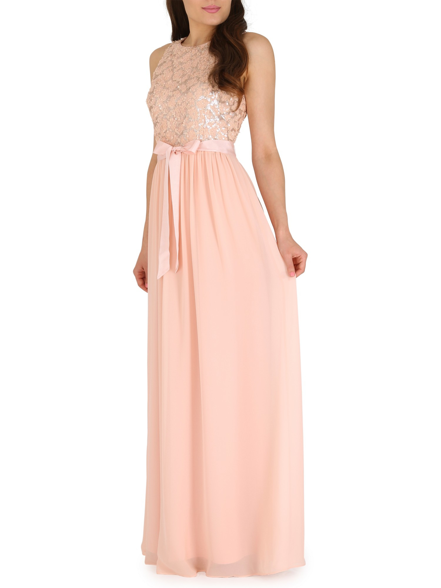 belle by badgley mischka blush sequin bodice maxi dress pink product 0 801292541 normal