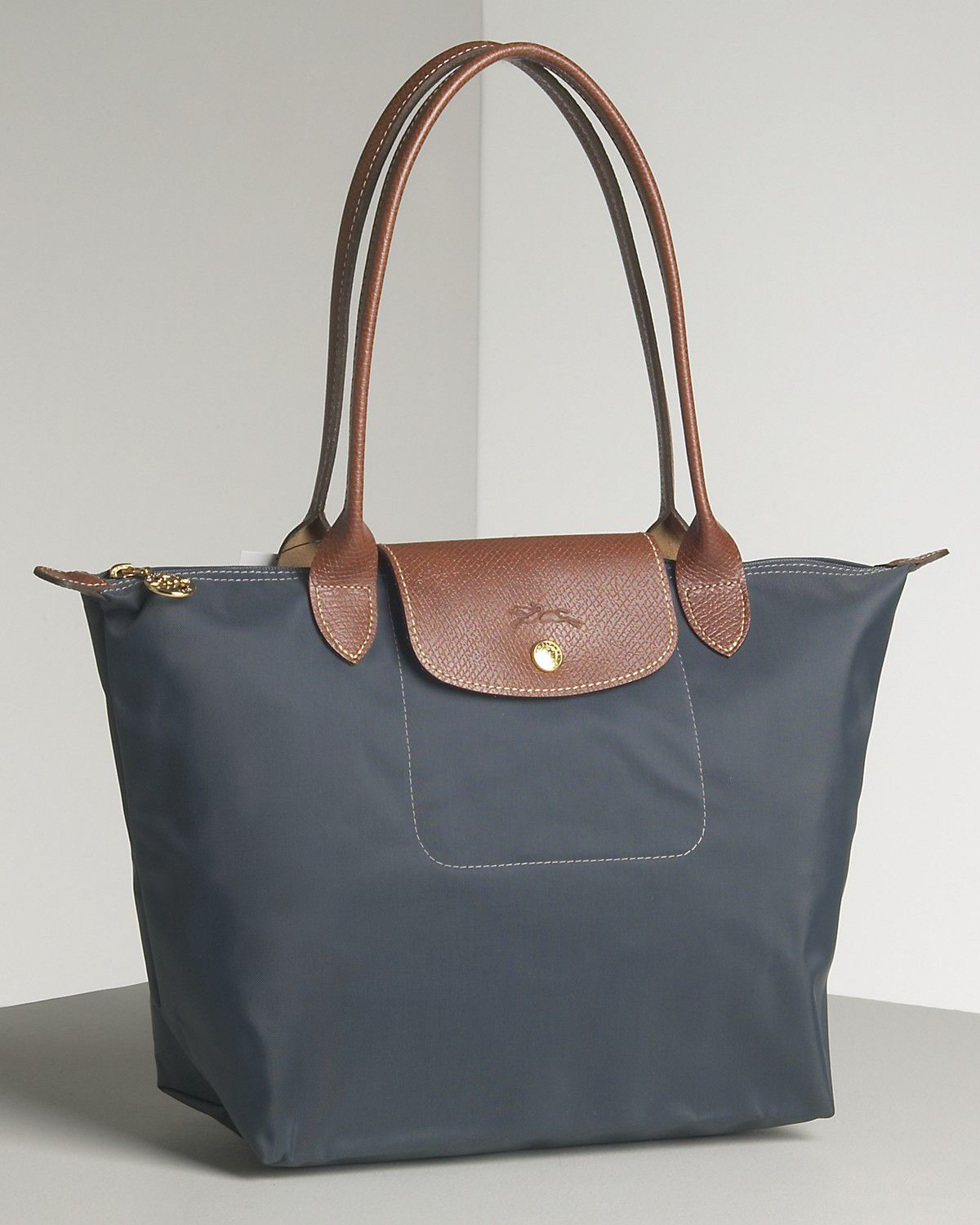 Longchamp Le Pliage Shoulder Bag Grey | IUCN Water