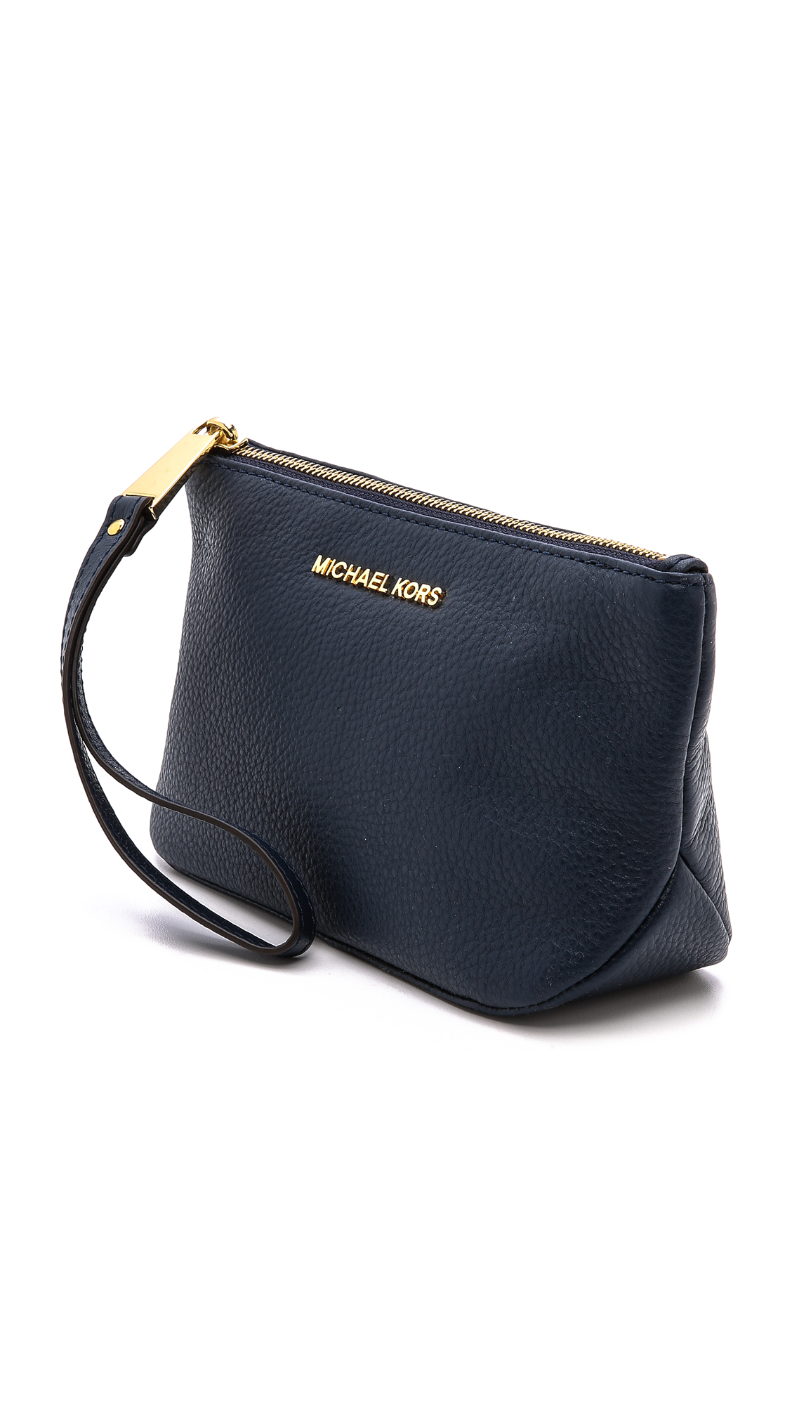 michael kors large woven leather pouch