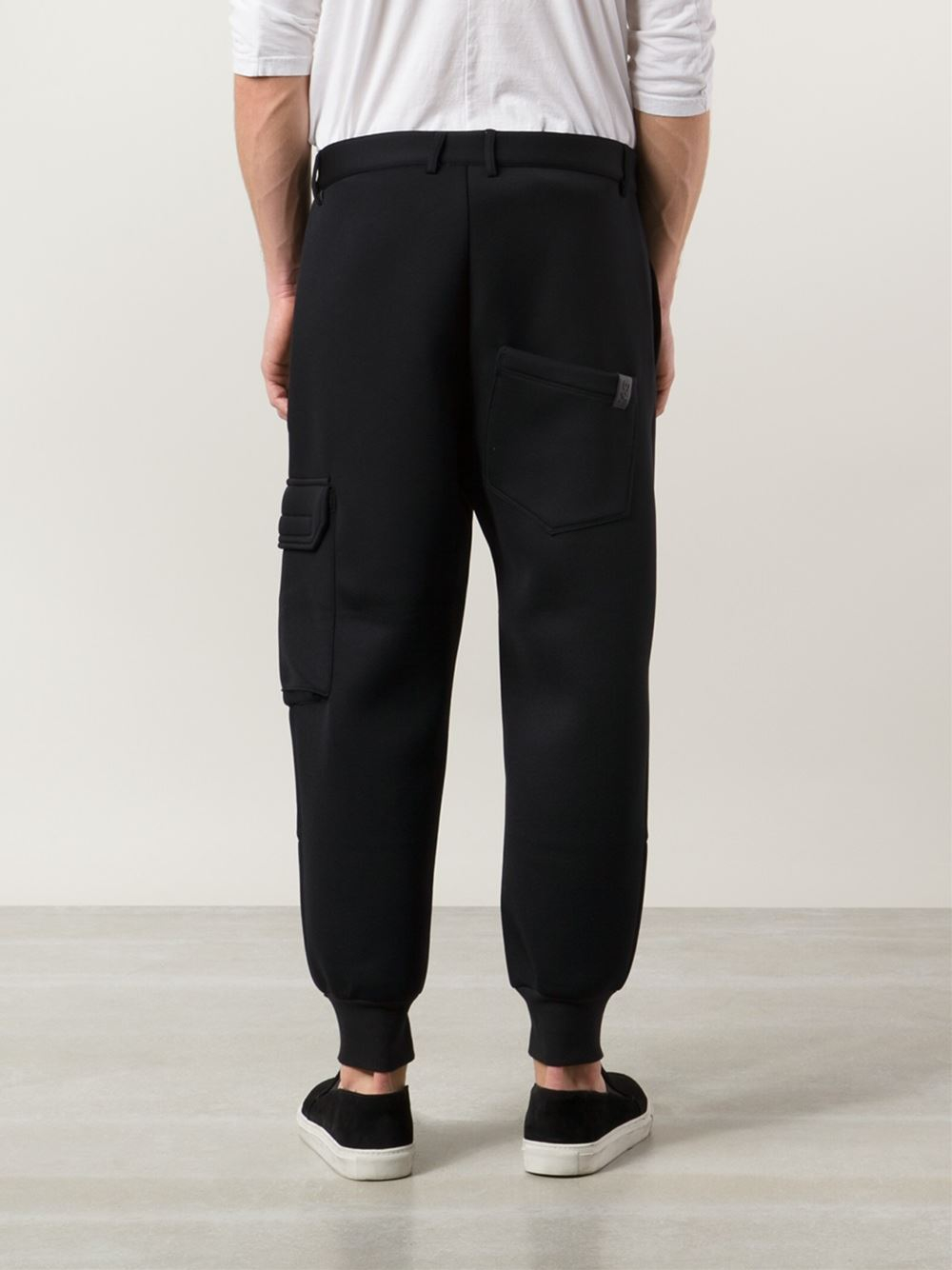 Y-3 Cargo Track Pants in Black for Men | Lyst