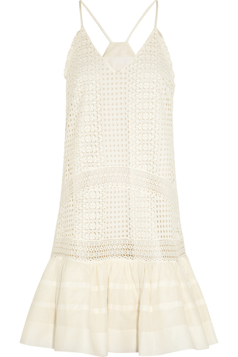 Lyst - J.Crew Broderie Anglaise Cotton Dress in White