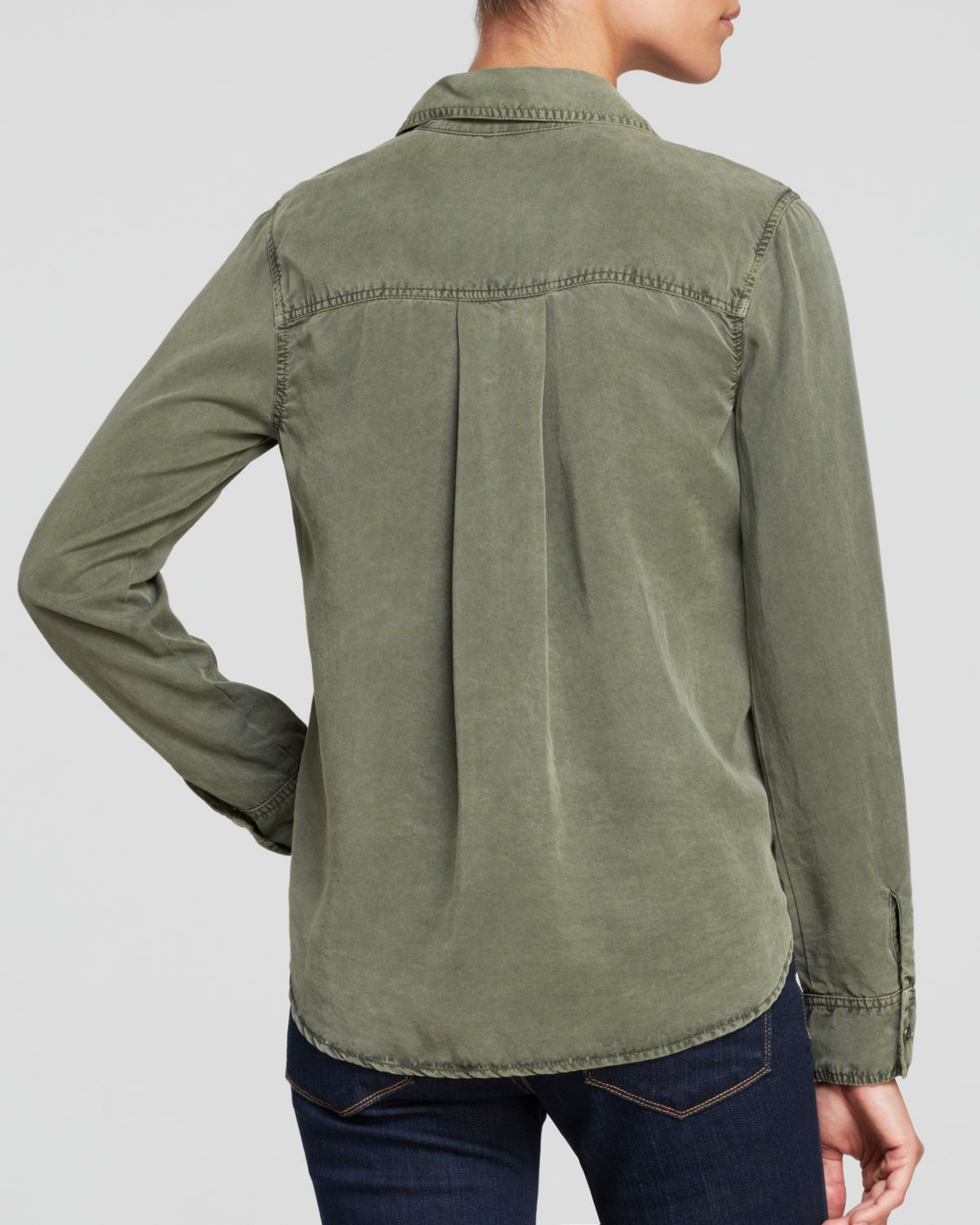 Splendid Shirt - Tencel® Lyocell in Green - Lyst