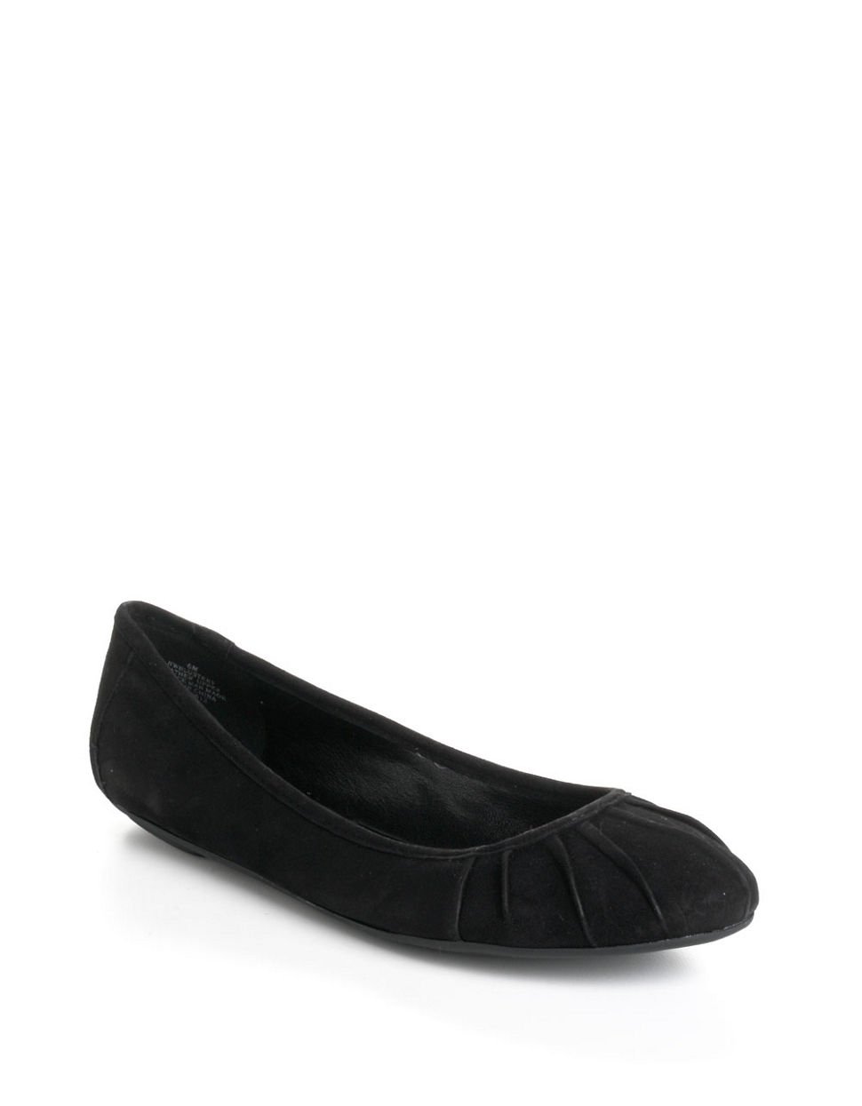 Nine West Blustery Suede Ballet Flats in Black | Lyst