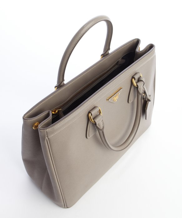 blue prada wallet mens - Prada Grey Textured Leather Top Handle Bag in Gray (grey) | Lyst