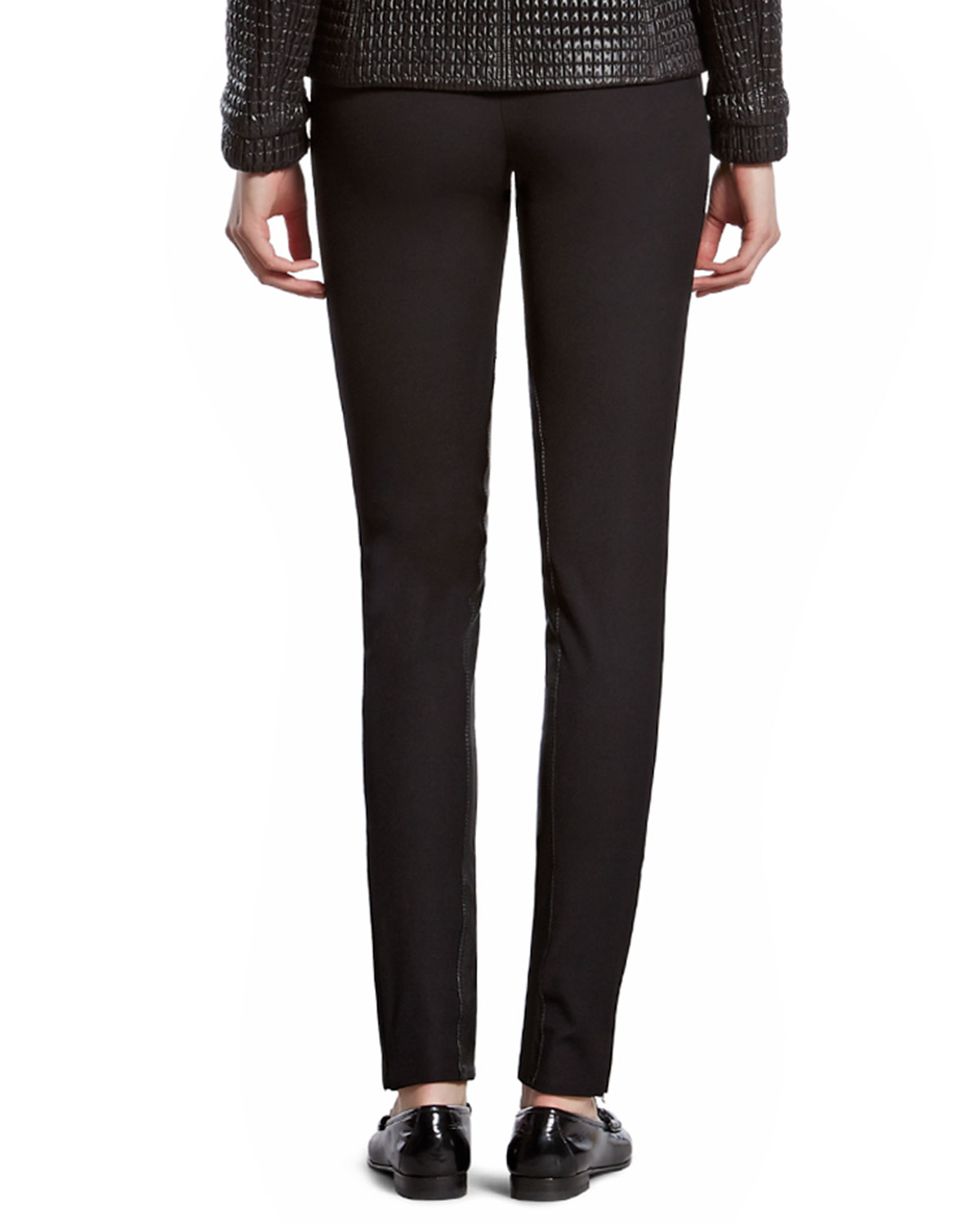 women's black stretch pants with pockets