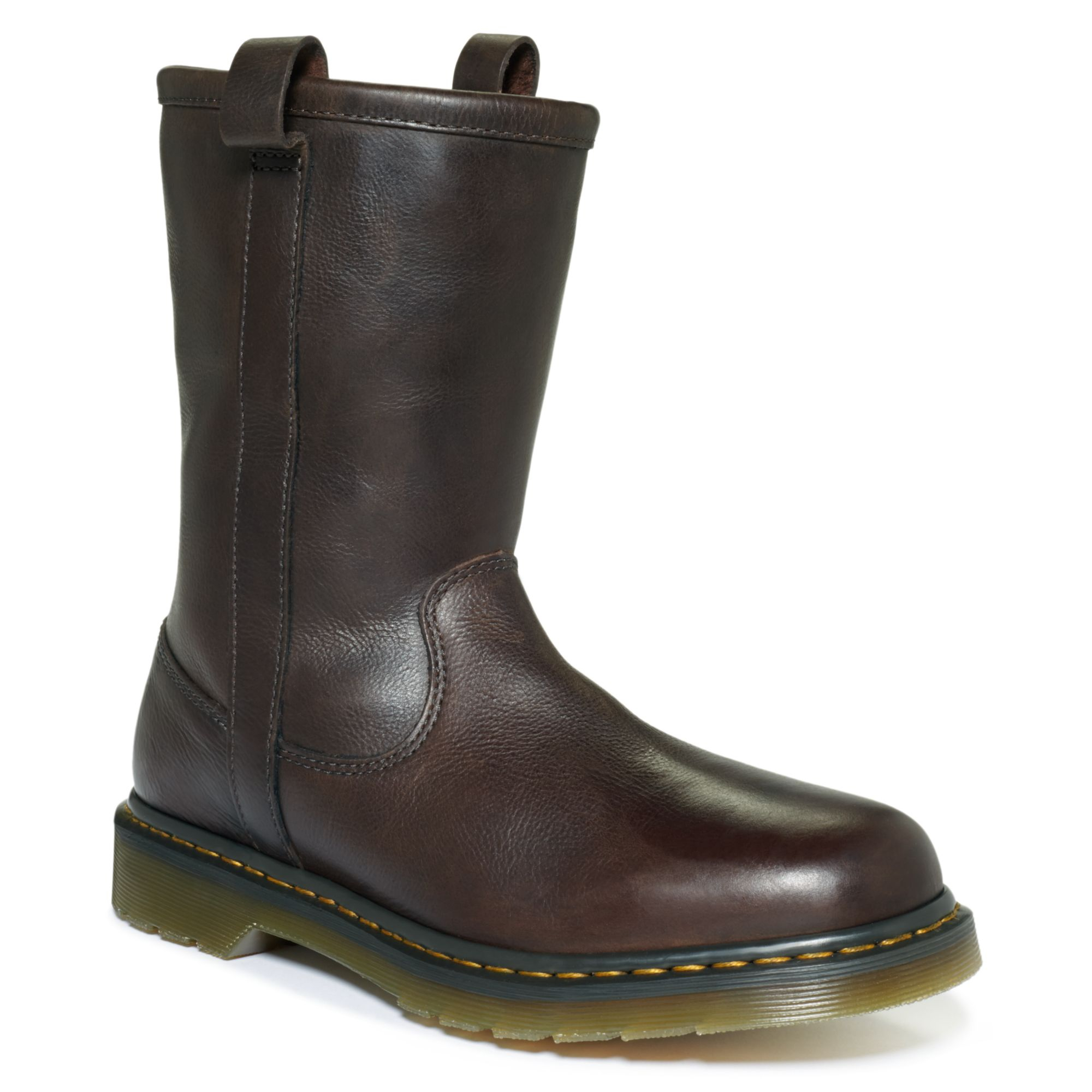 Dr. martens Idris Rigger Boots in Brown for Men (Dark Brown) | Lyst