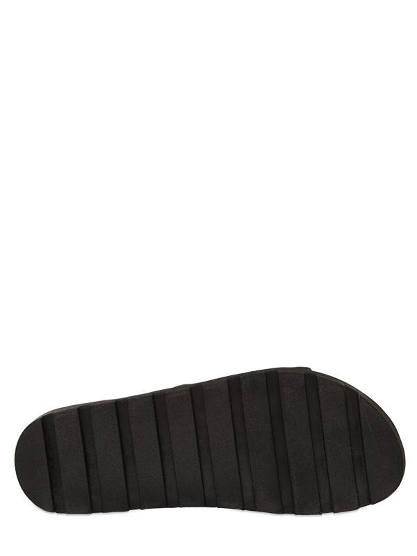 Windsor Smith Leather Platform Slides in Black - Lyst