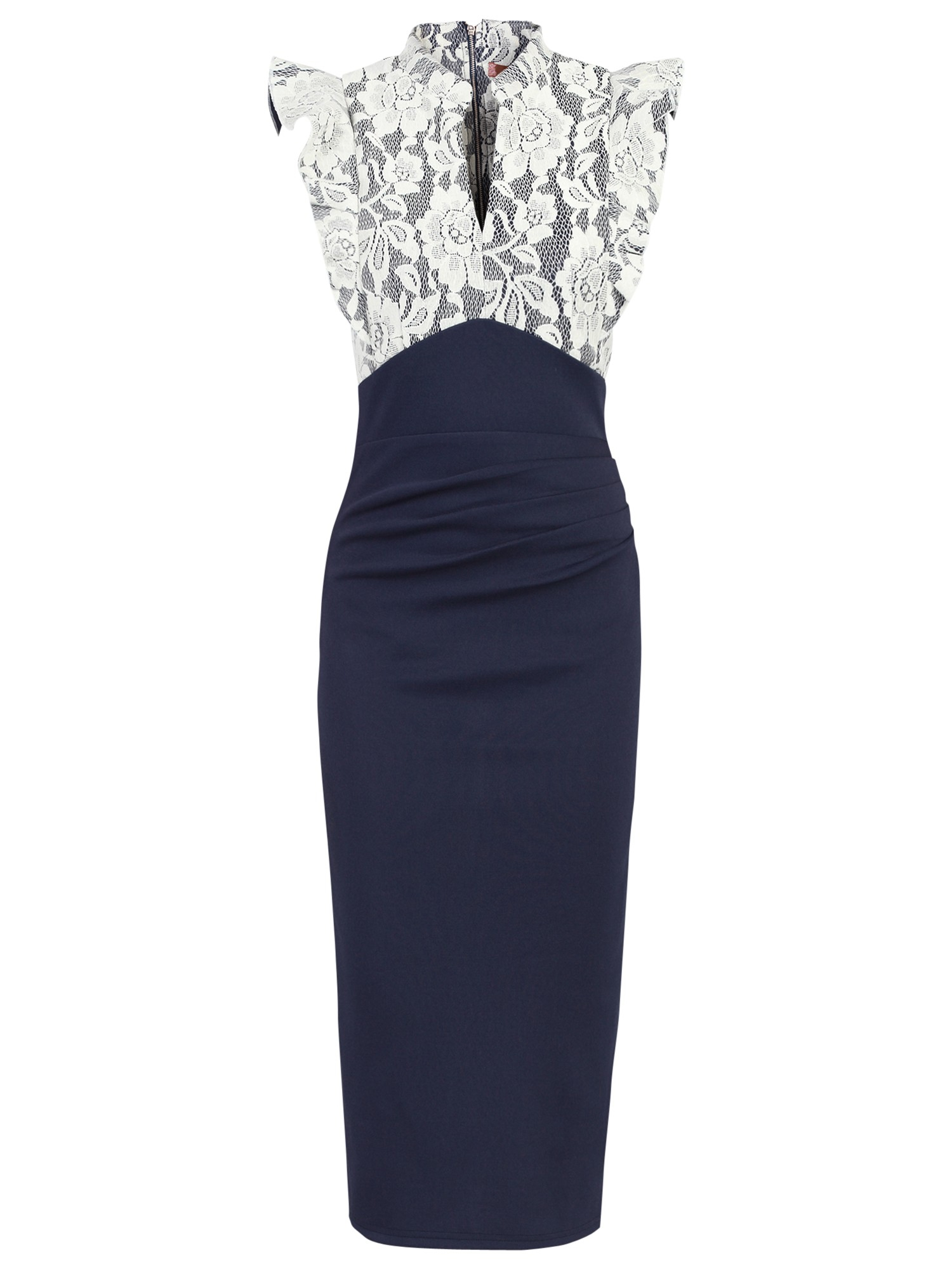 Jolie moi Contrast Lace Bonded Shift Dress in Blue | Lyst Jolie moi Contrast Lace Bonded Shift Dress in Blue | Lyst