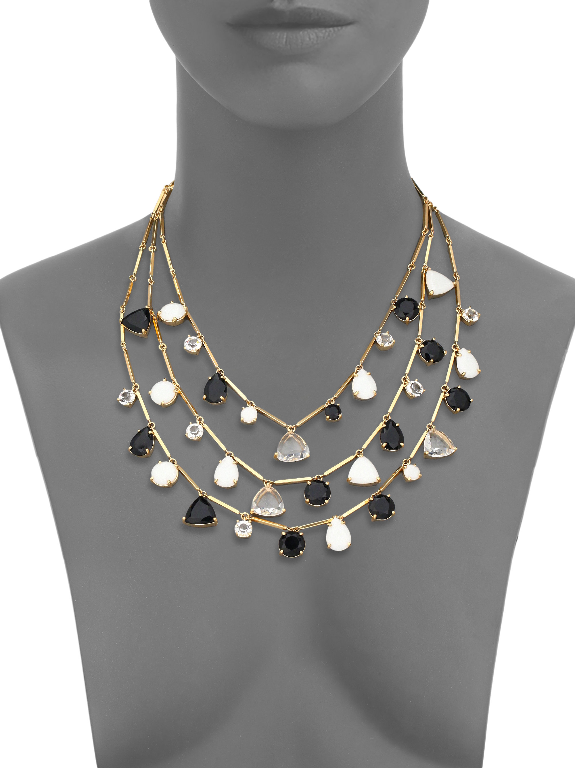 Lyst - Kate Spade New York Twinkle Lights Multi-strand Necklace in Metallic