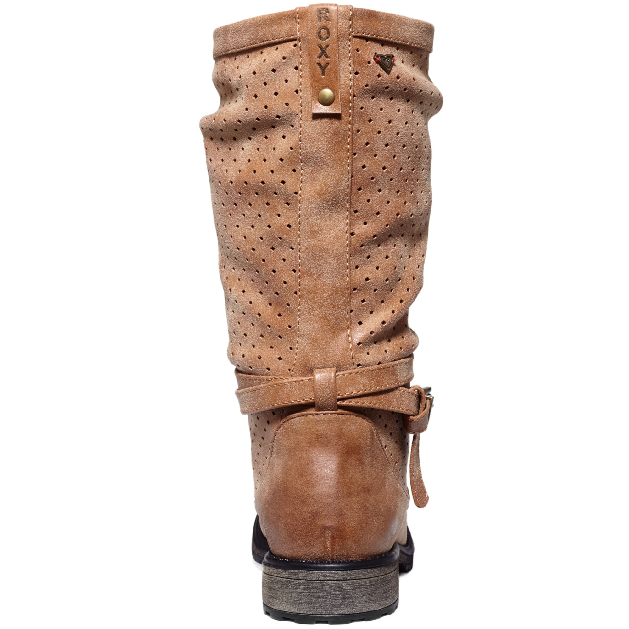 roxy brown combat boots