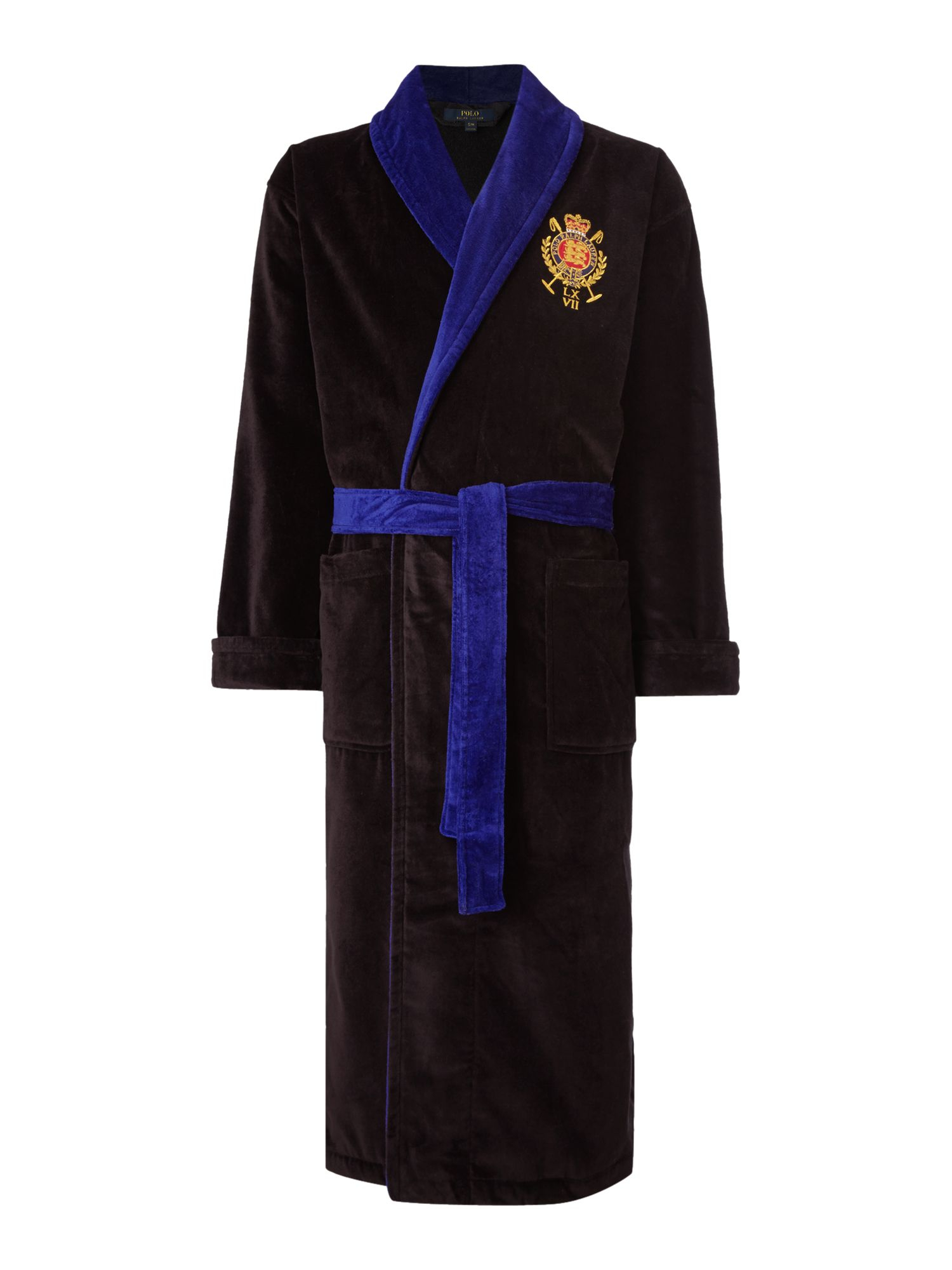 Lyst Polo ralph lauren Cotton Velour Robe in Black for Men