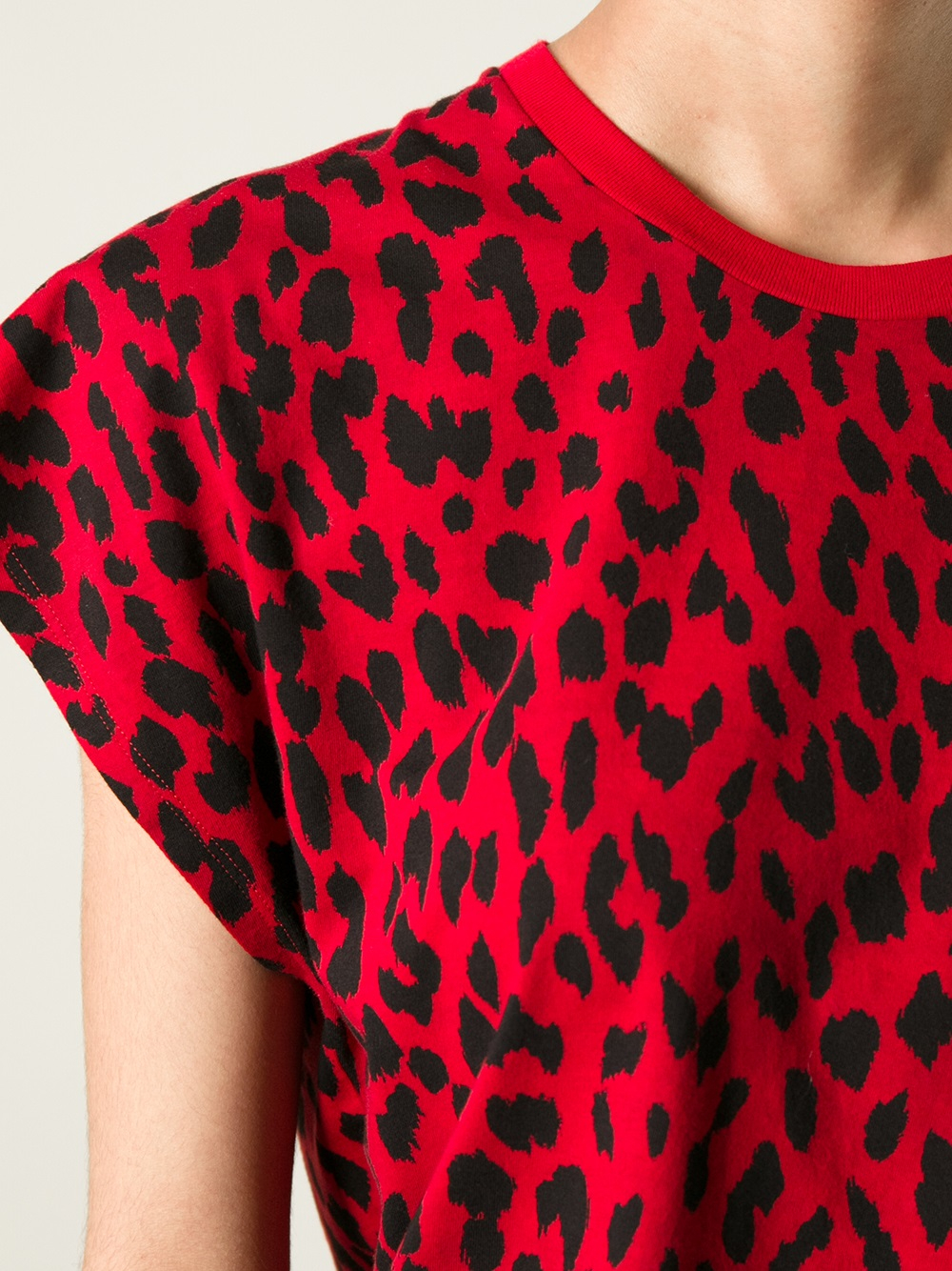 red leopard print tshirt