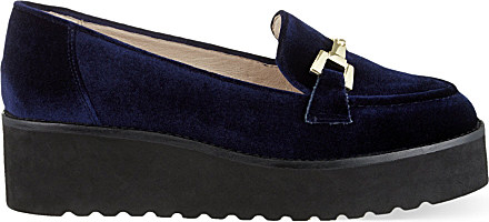 carvela suede navy blue