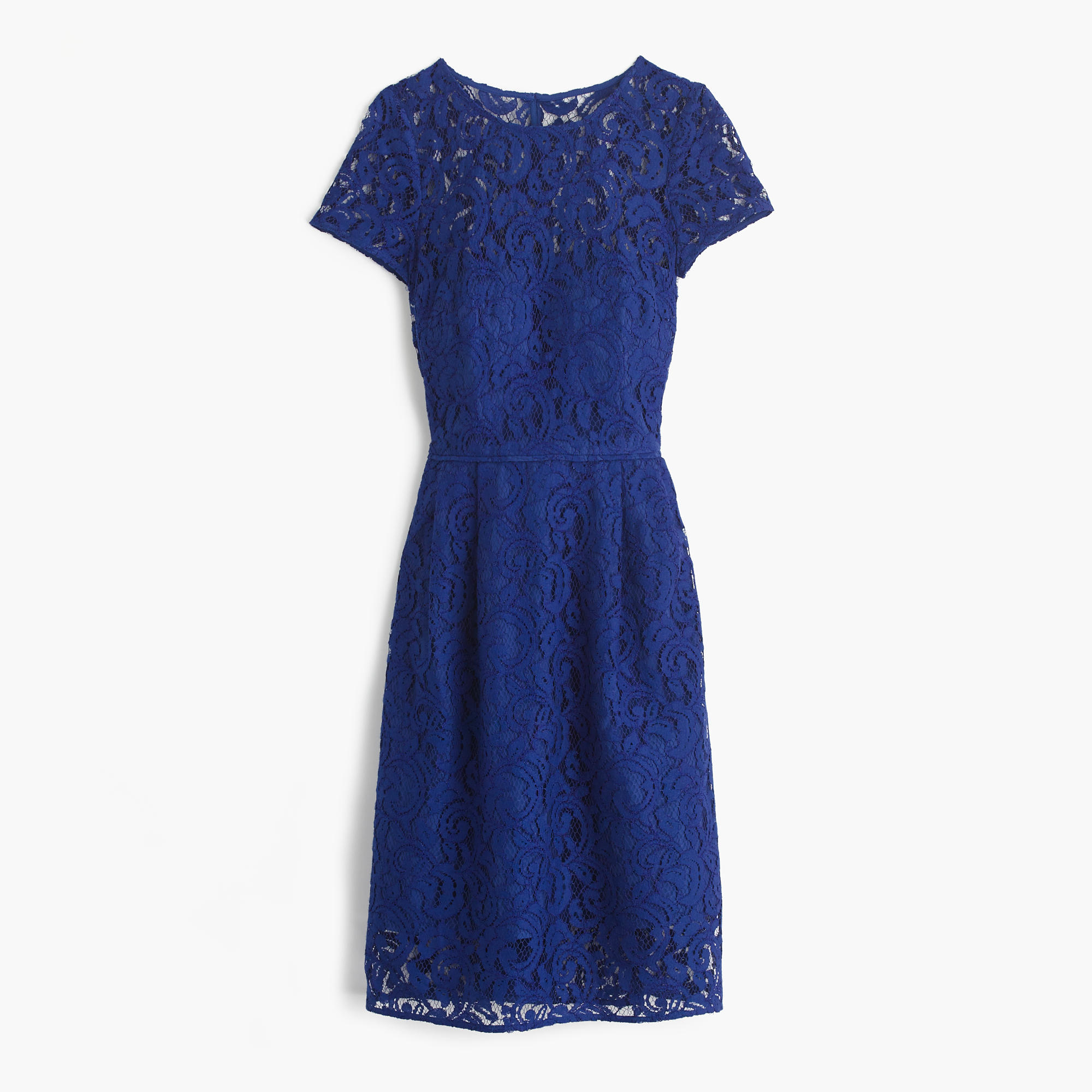 J.crew Alisa Dress In Leavers Lace in Blue | Lyst