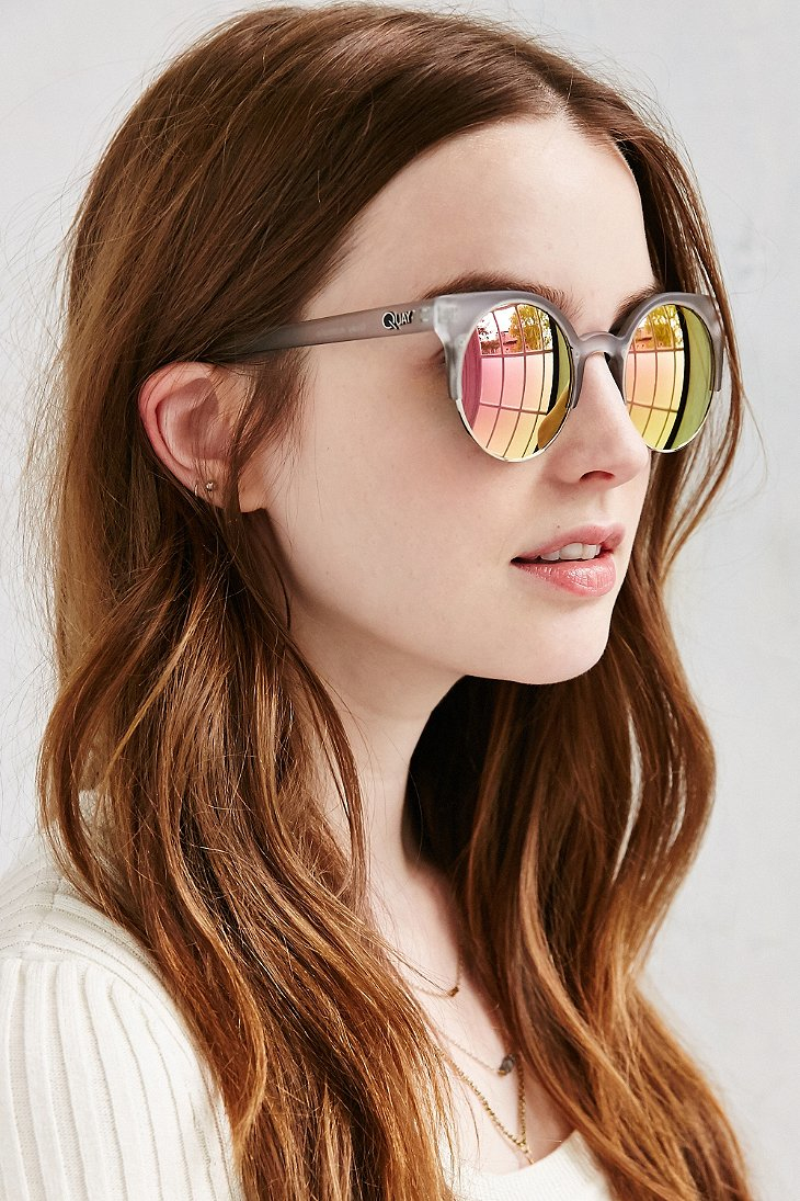 Lyst Quay Harlem Sunglasses in Gray