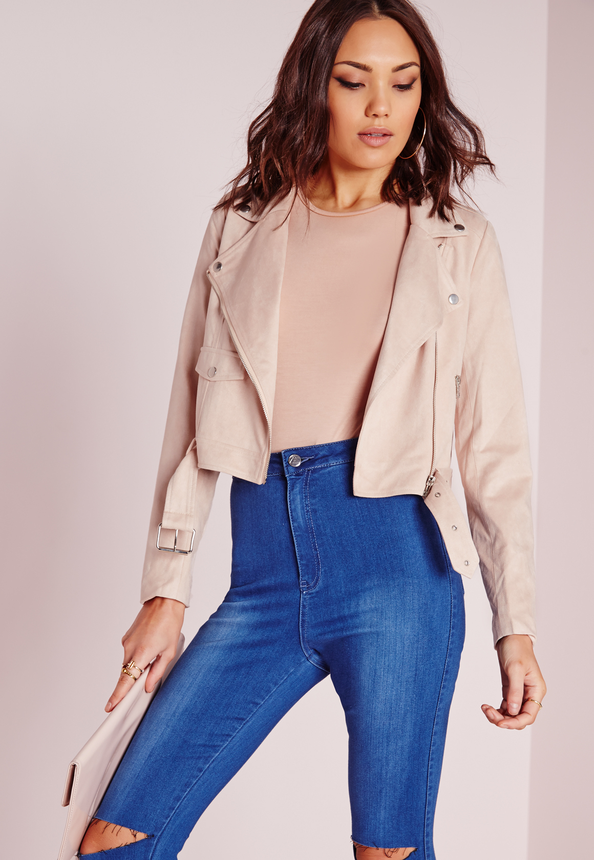 Light Grey Faux Suede Scuba Biker Jacket Bcca Light Grey Faux Suede Scuba Biker Jacket