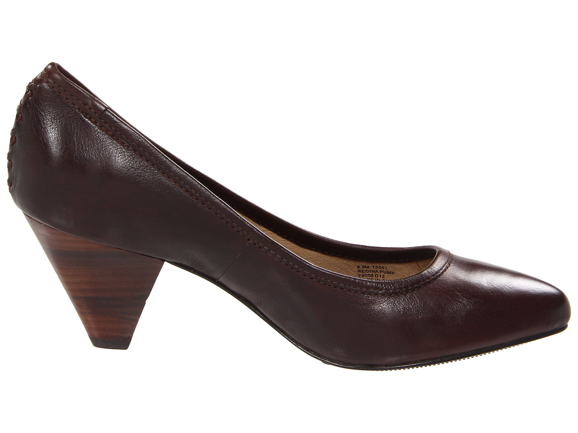 Frye Regina Pump in Brown (Dark Brown Soft Vintage Leather) | Lyst